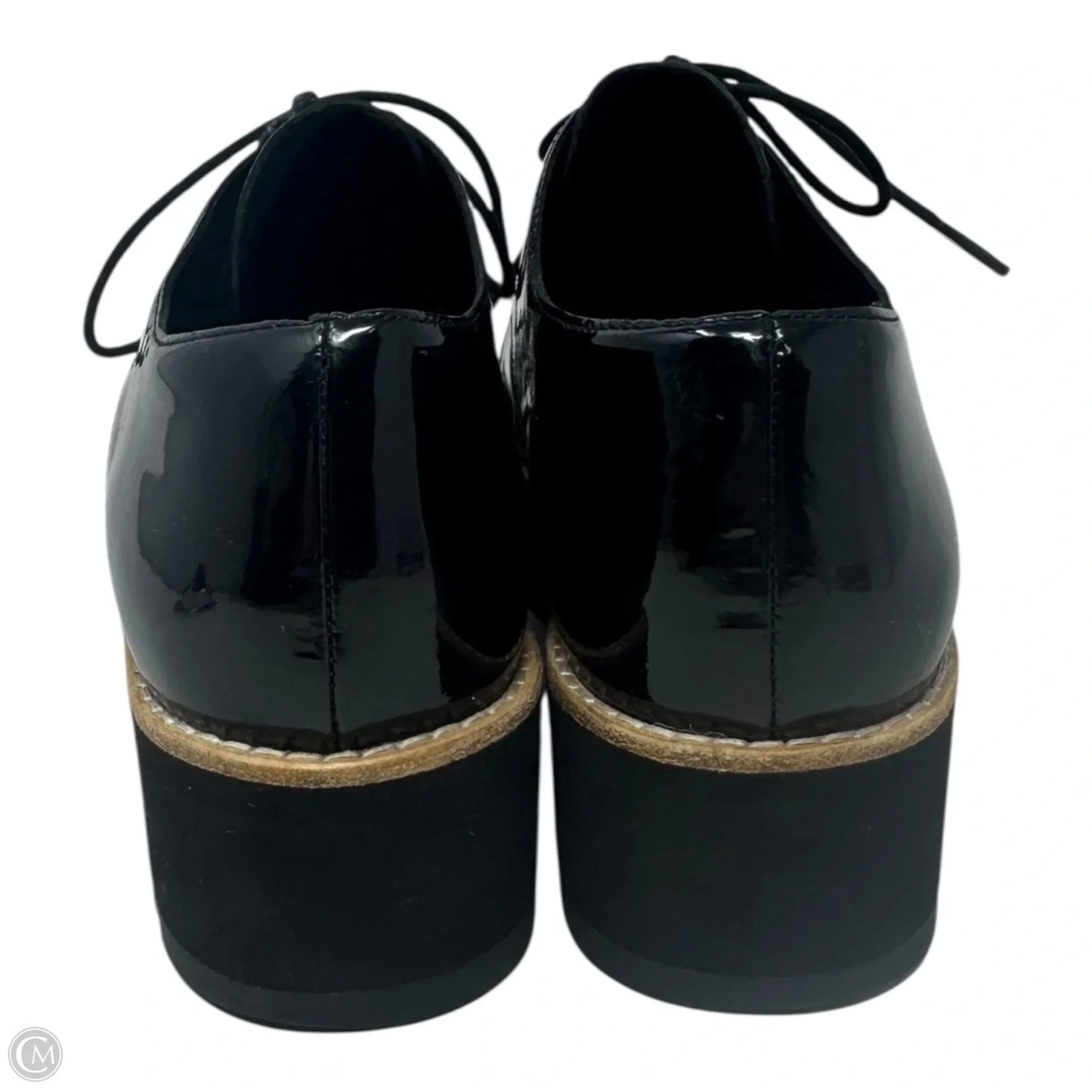 Patent Platform Shoes Heels By Eileen West In Black, Size: 6.5
