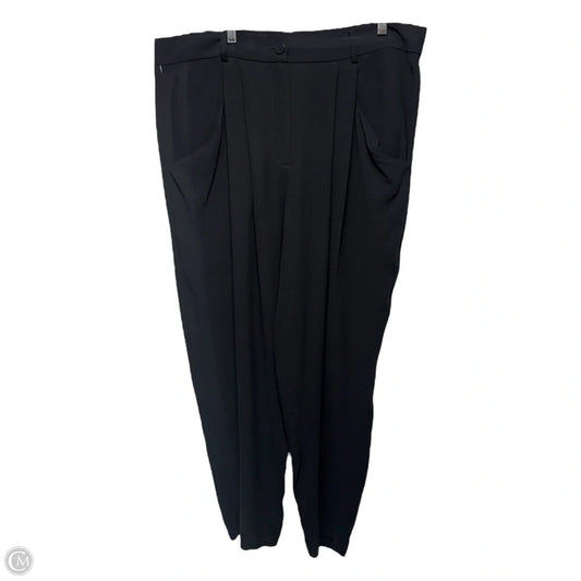 Silk Taper Ankle Pant By Eileen Fisher In Black, Size: L