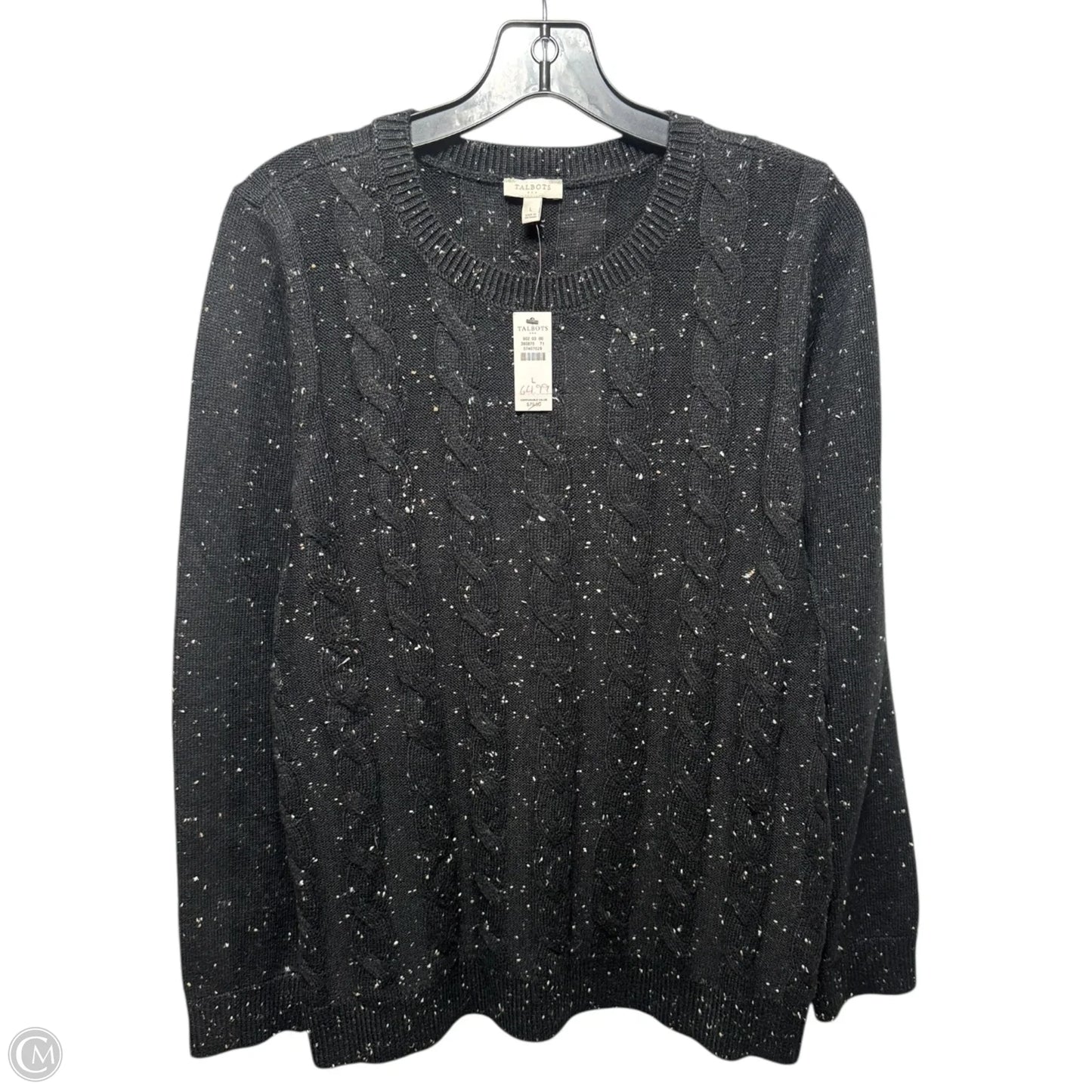 Sweater By Talbots In Black, Size: L