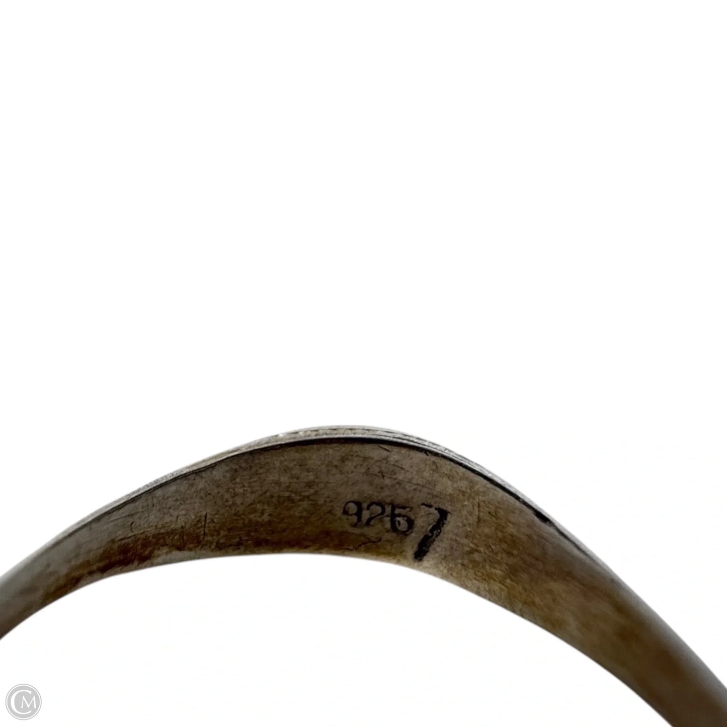 Vintage Etched Sterling Silver Ring, Size: 6.5