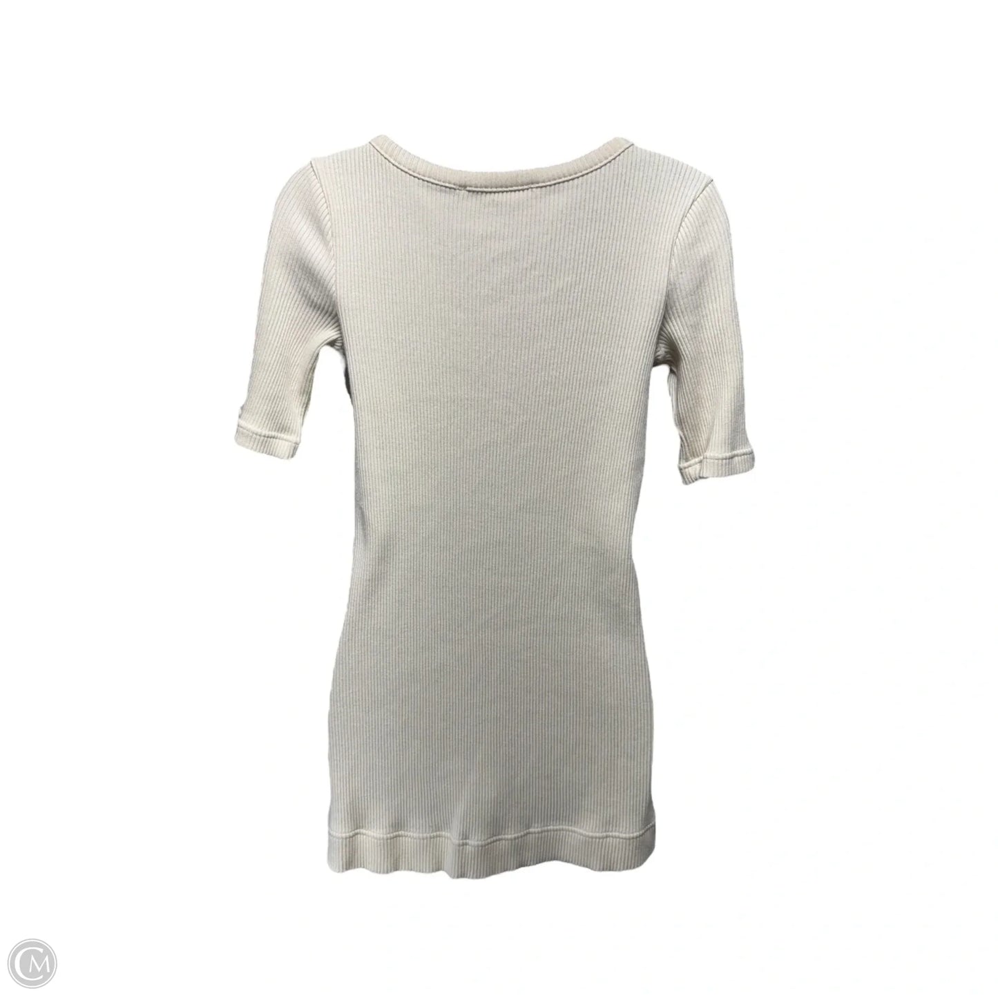 Ribbed Tunic Mini Dress By Free People Beach In Cream, Size: XS