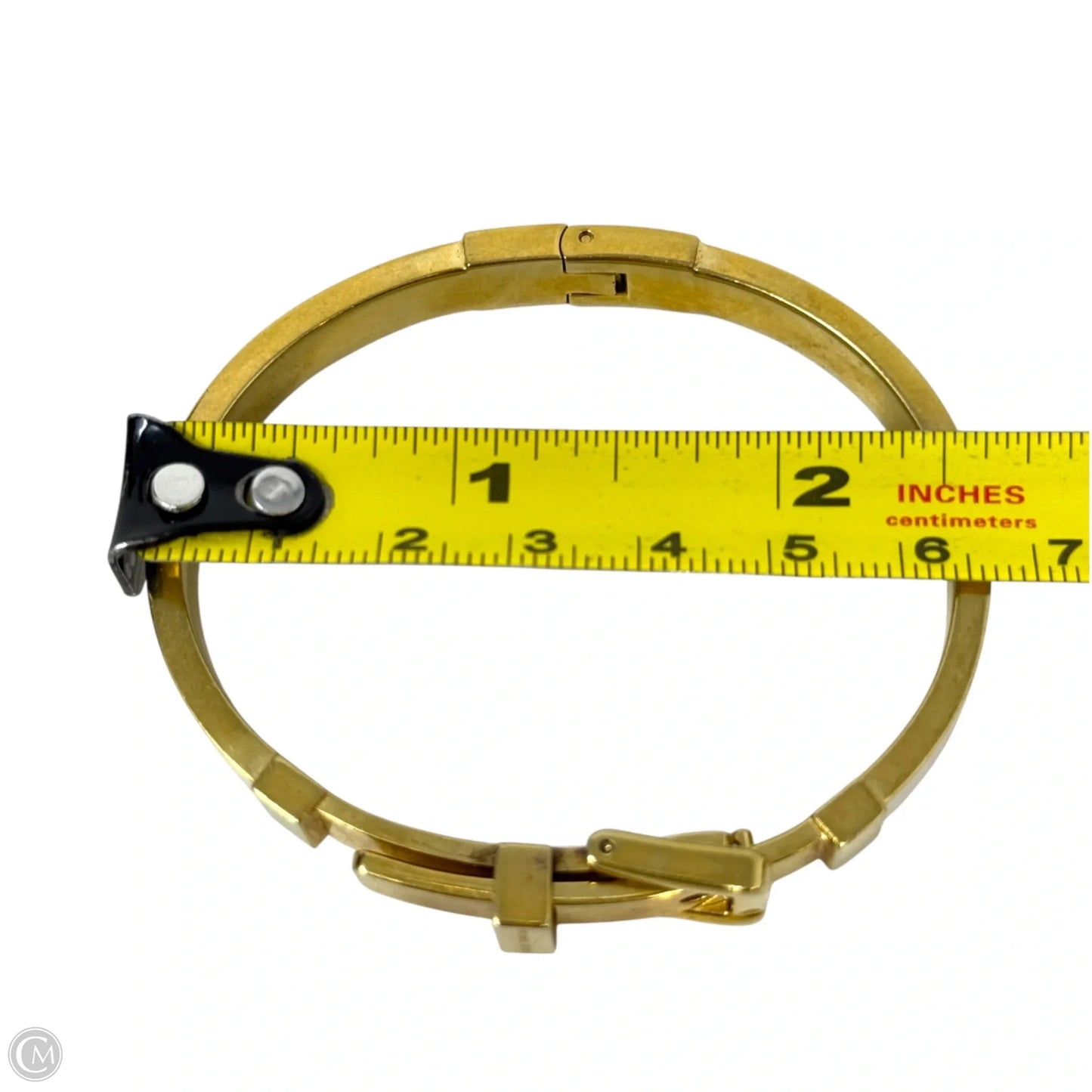 Gold-Tone & Enamel Colby Buckle Bangle By Michael By Michael Kors