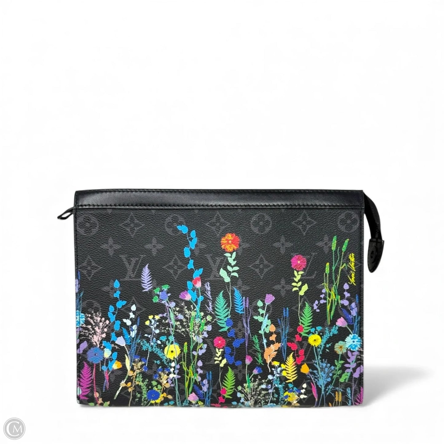 Limited Edition SS 220 Virgil Abloh Collection Monogram Eclipse Folia Pochette Voyage MM Luxury Designer By Louis Vuitton, Size: Medium