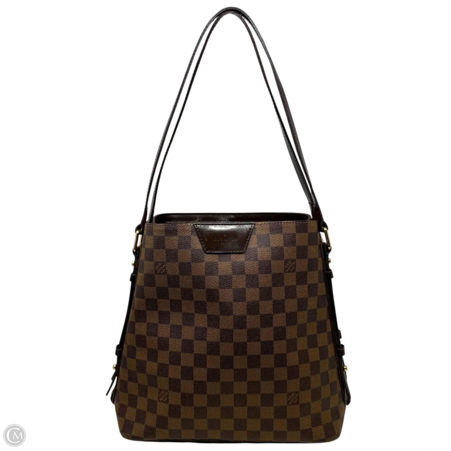 Cabas Rivington Tote In Damier Ebene Canvas Luxury Designer By Louis Vuitton, Size: Large