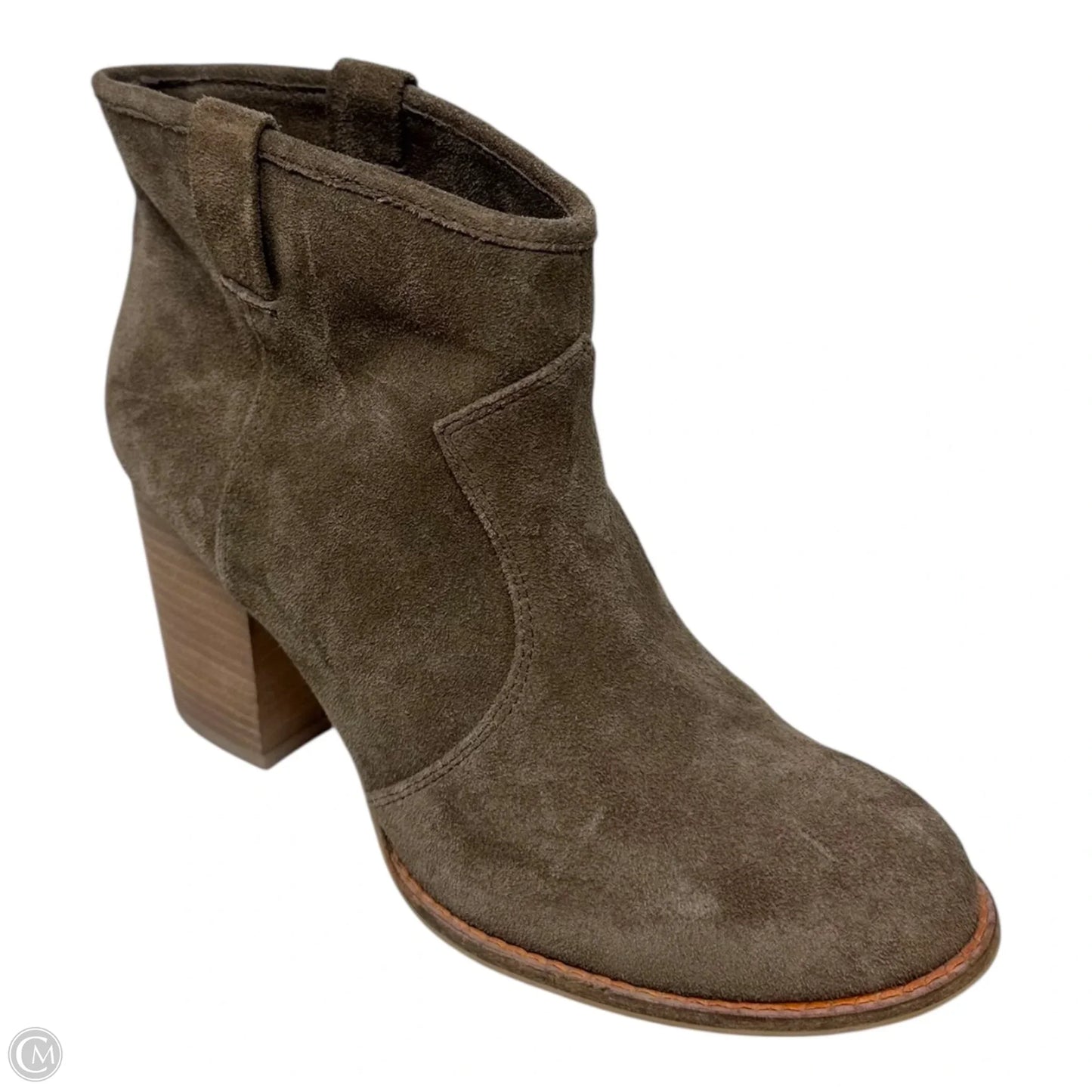 Boots Ankle Heels By Splendid In Taupe, Size: 8.5