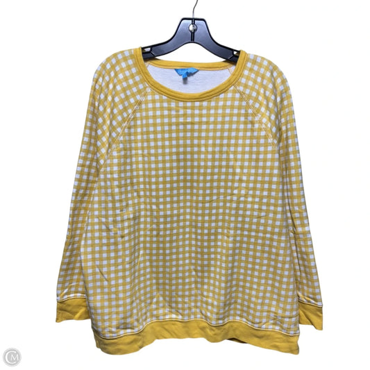 Top Long Sleeve By Draper James In Yellow, Size: 2x