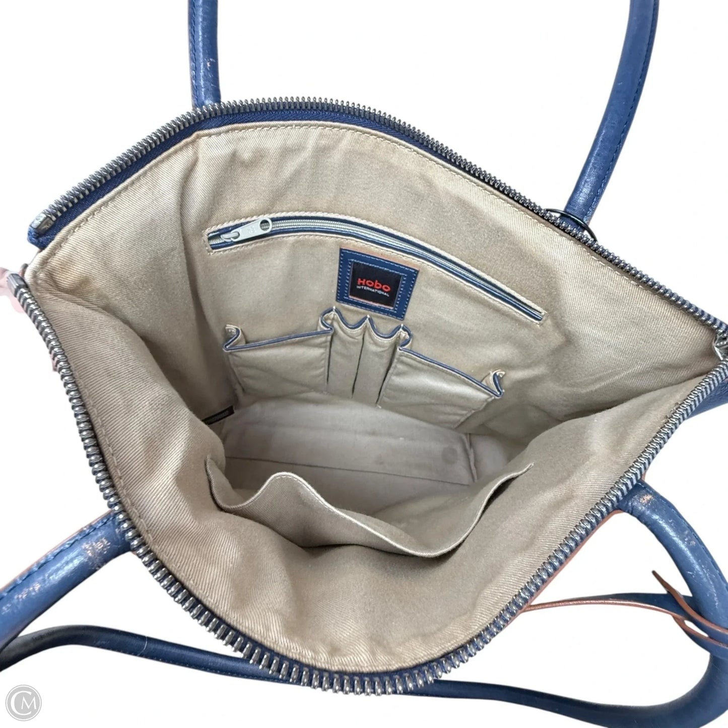 Handbag Leather By Hobo Intl, Size: Medium