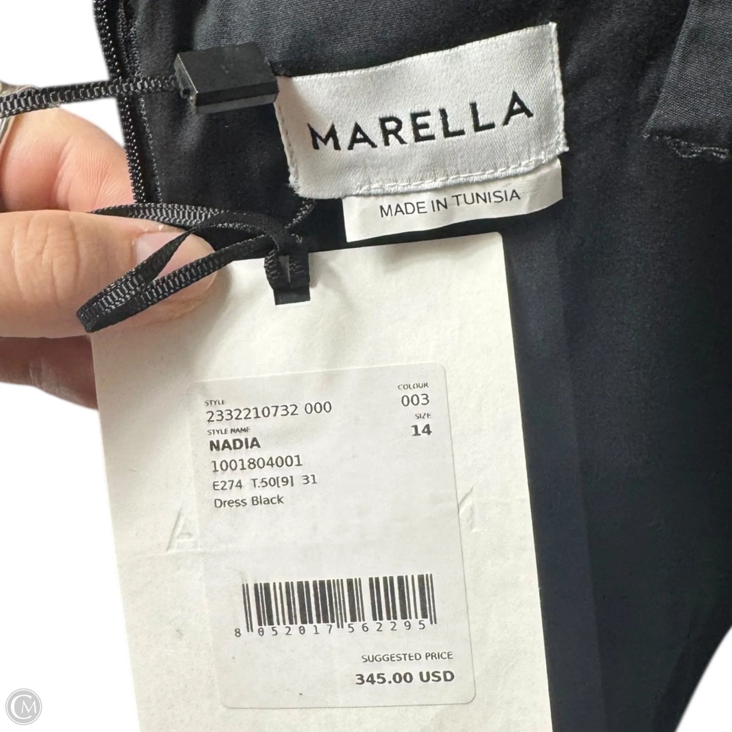 Ruched Halter Dress Party Midi By Marella In Black, Size: 14