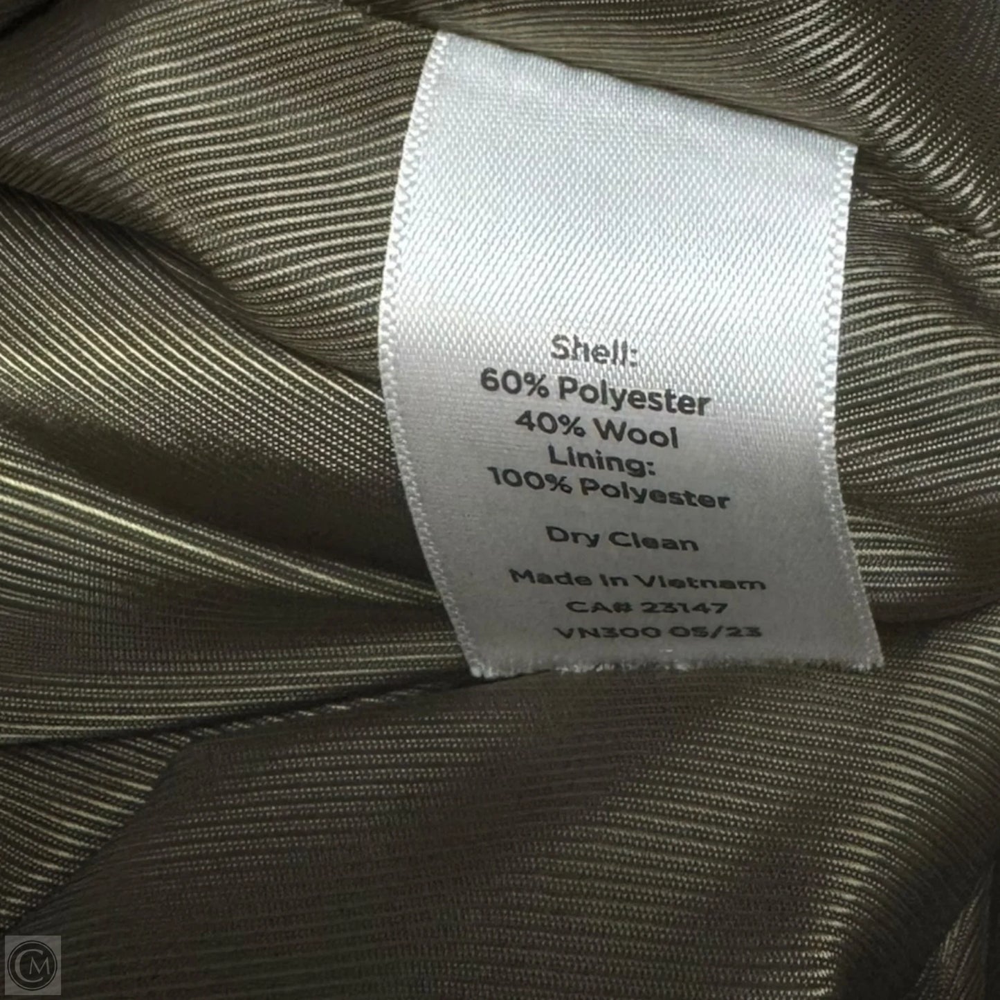 Coat Wool By Talbots In Plaid Pattern, Size: 2x