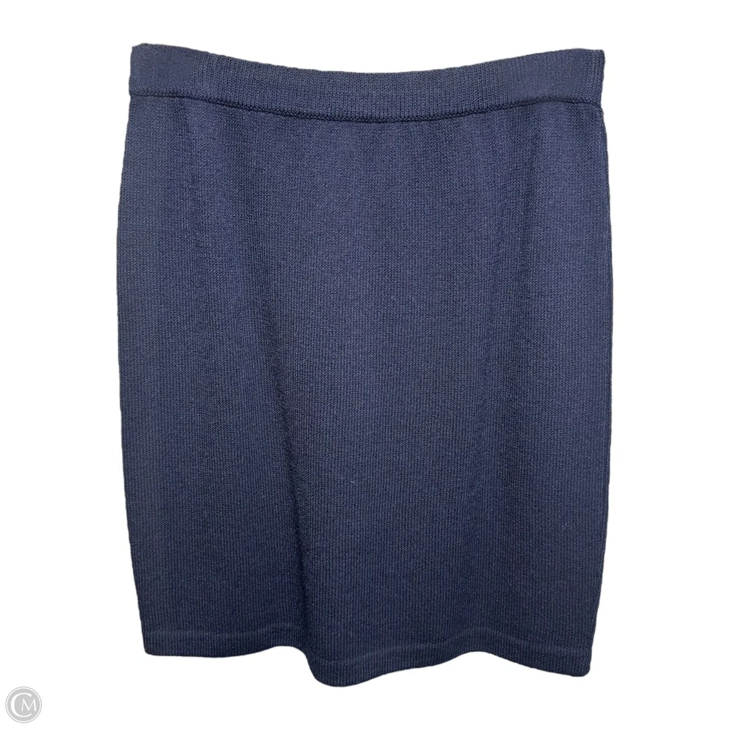 Knit Skirt Luxury Designer By St John Basics In Navy, Size: 4