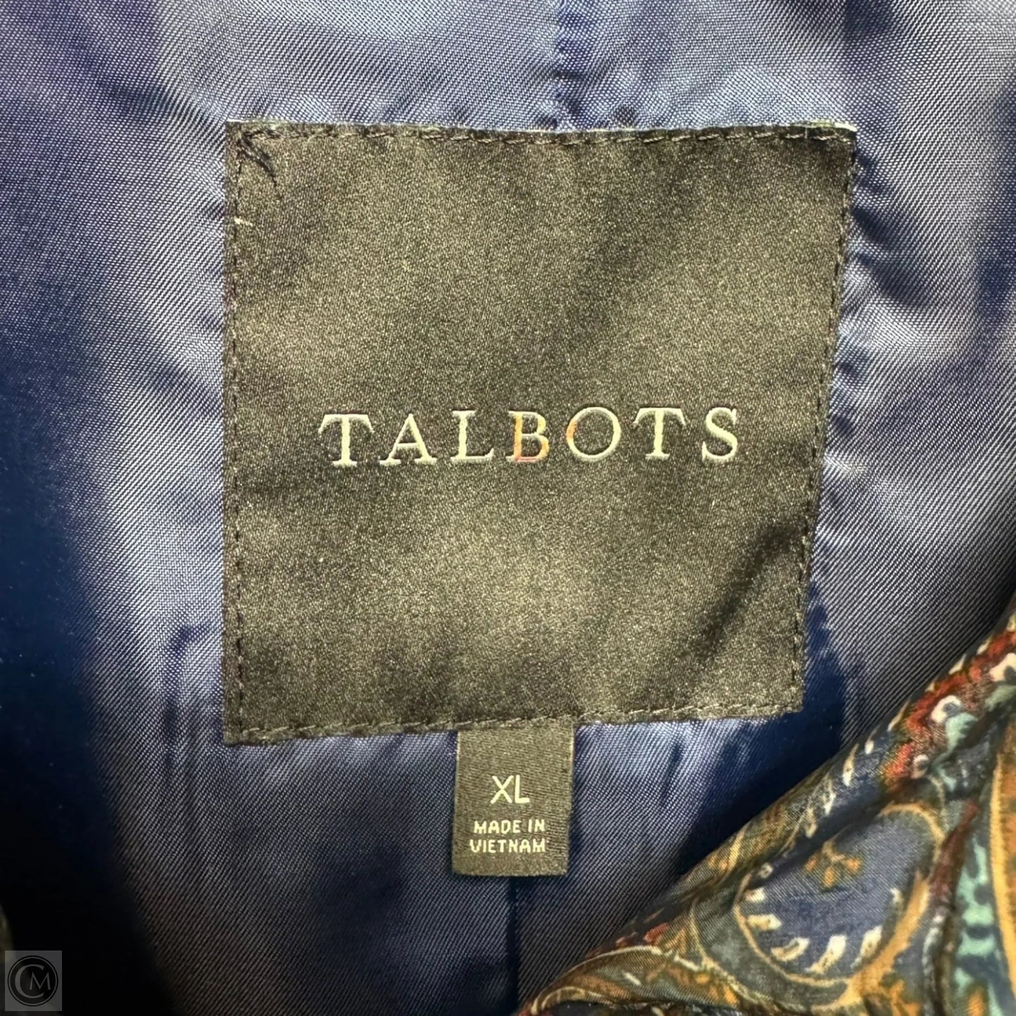 Vest Puffer & Quilted By Talbots In Blue, Size: Xl