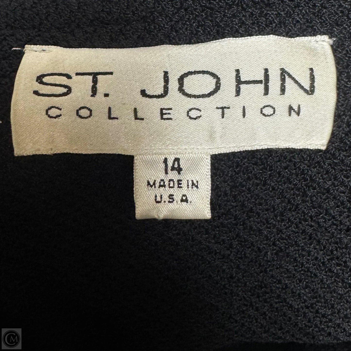 Blazer Luxury Designer By St John Collection In Black, Size: 14