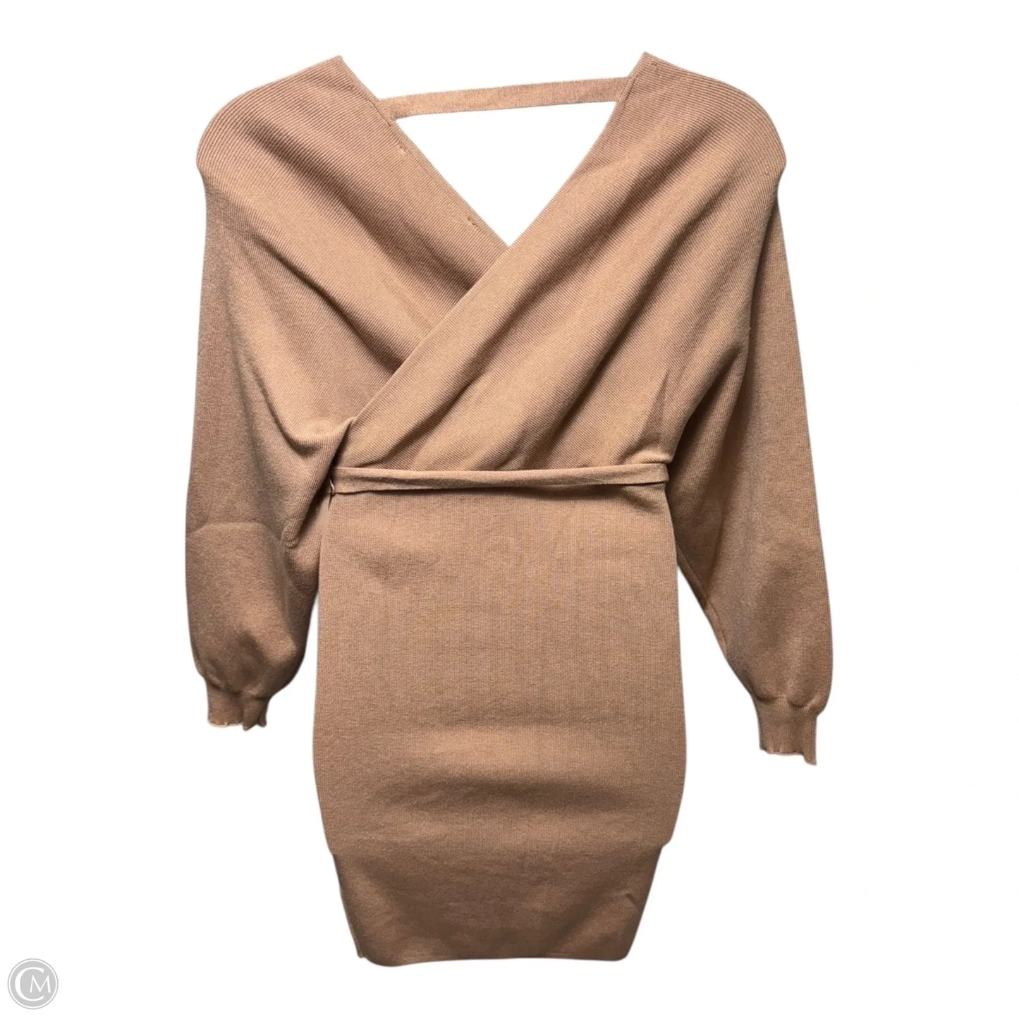 Knit Dress Casual Midi By Hyfve In Tan, Size: M
