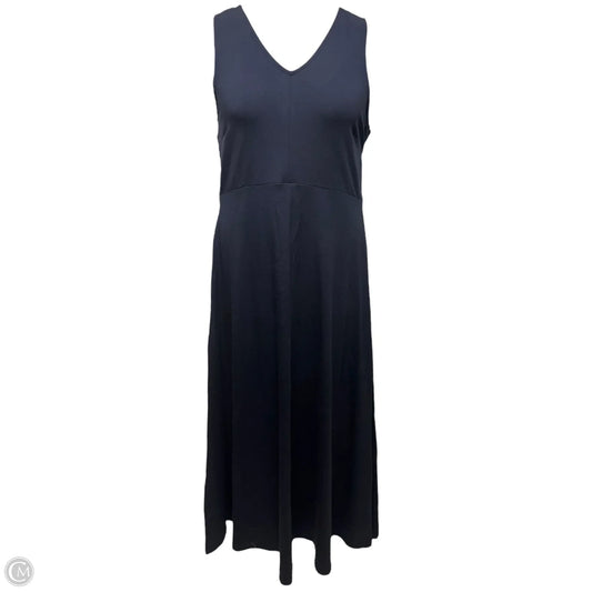 Dress Casual Maxi By Talbots In Navy, Size: L