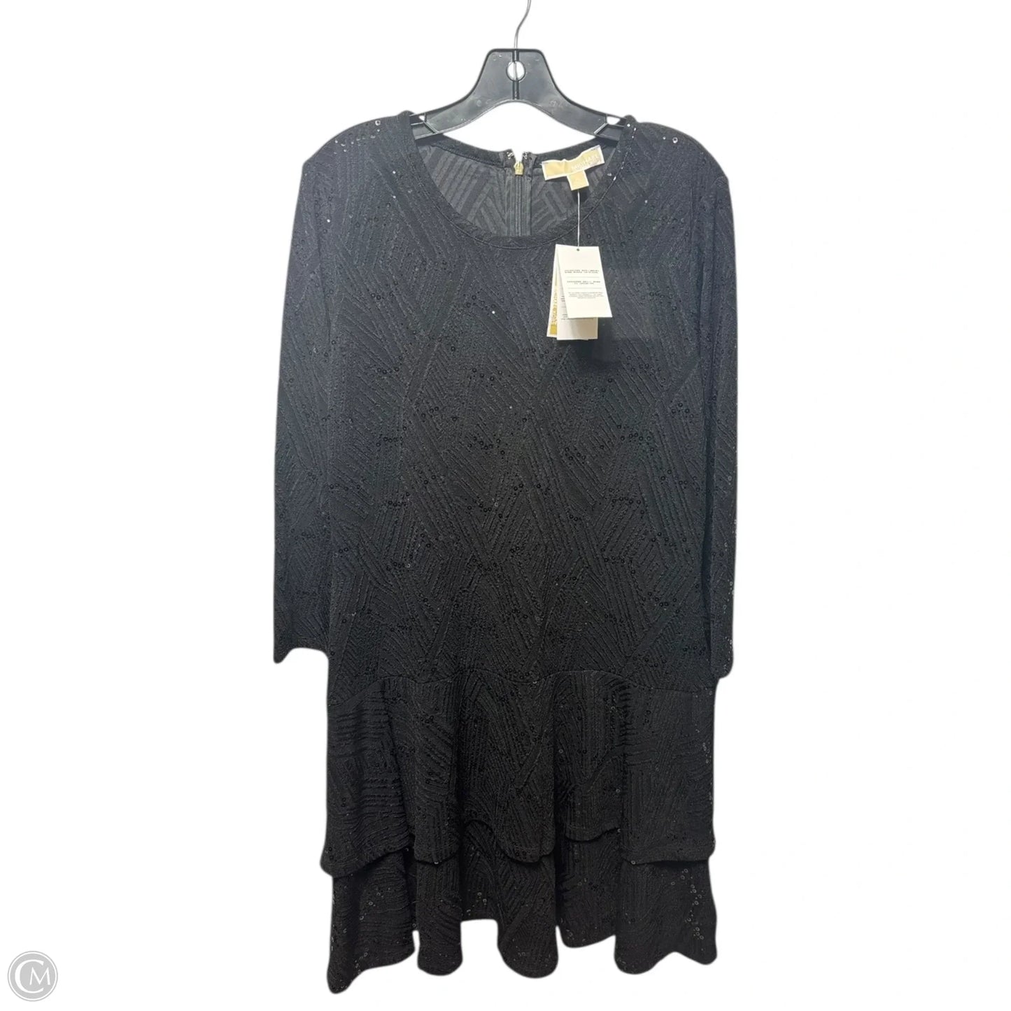 Sequin Dress Casual Midi By Michael By Michael Kors In Black, Size: Xl