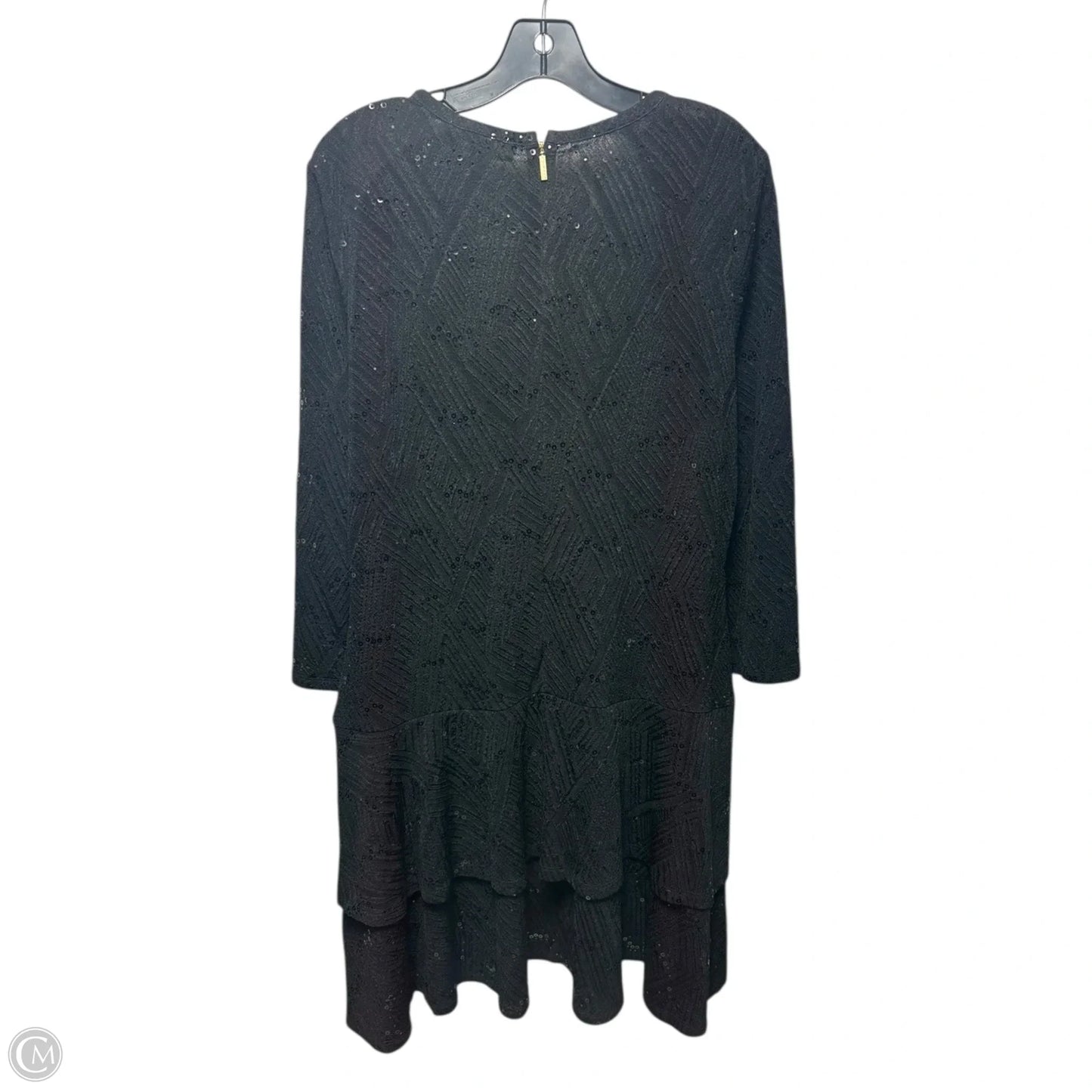Sequin Dress Casual Midi By Michael By Michael Kors In Black, Size: Xl