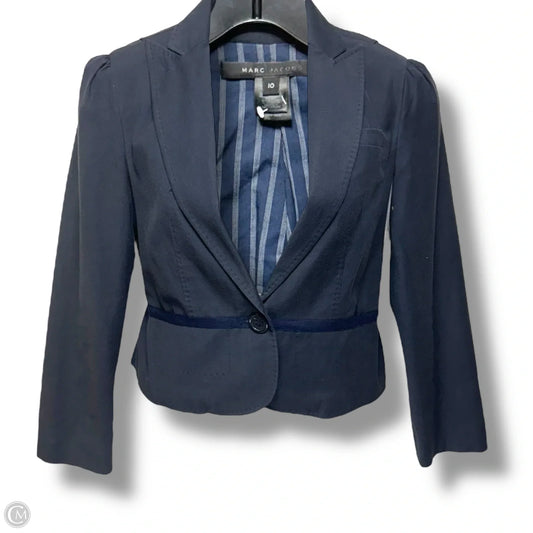 Blazer Luxury Designer By Marc Jacobs In Navy, Size: 10