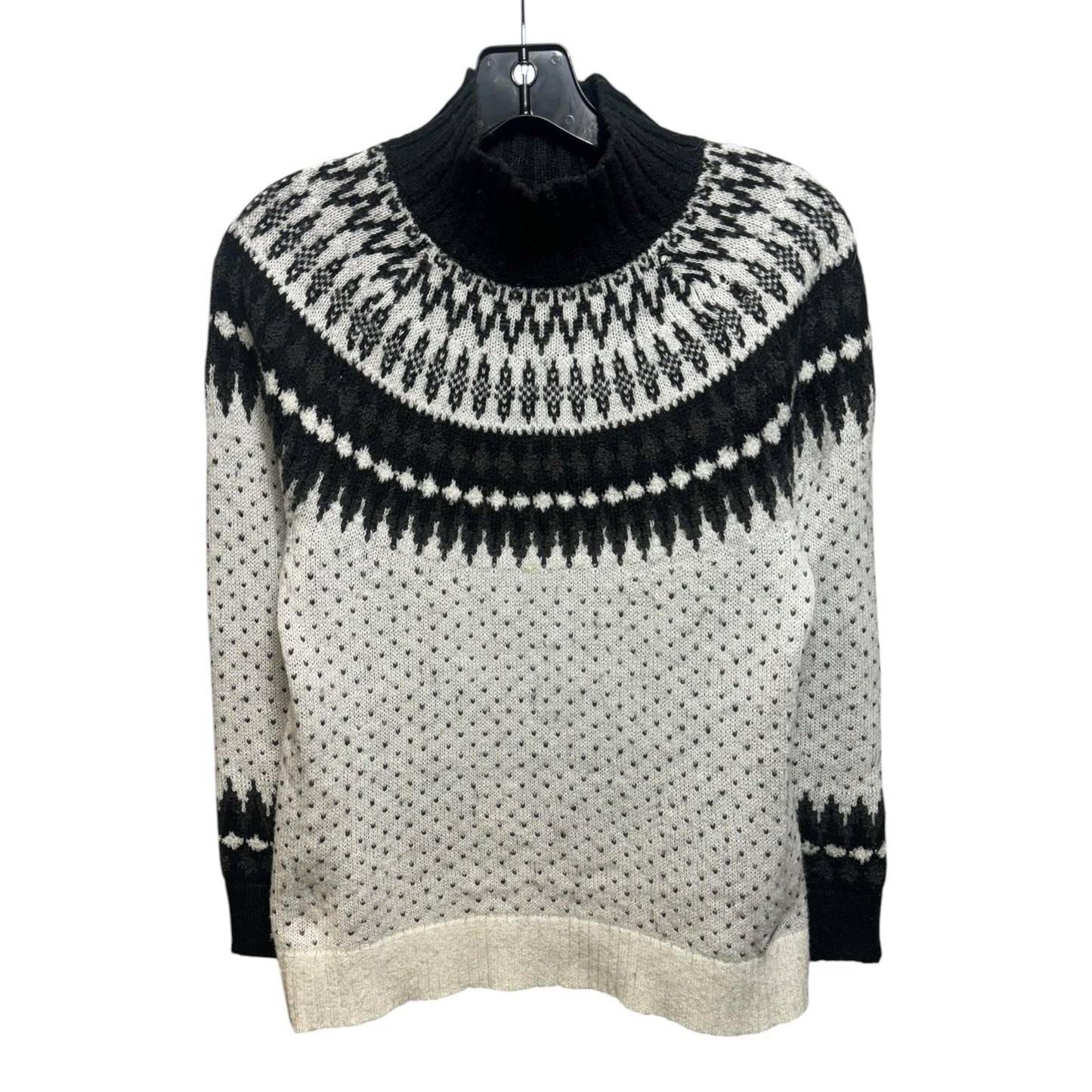 Sweater By Eddie Bauer In Black & White, Size: Xs