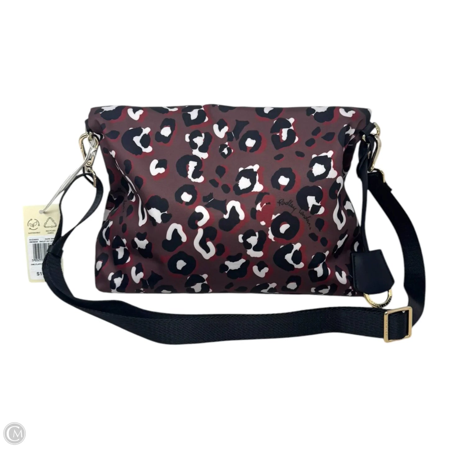 24/7 Leopard Foldover Handbag By Radley London Size: Medium