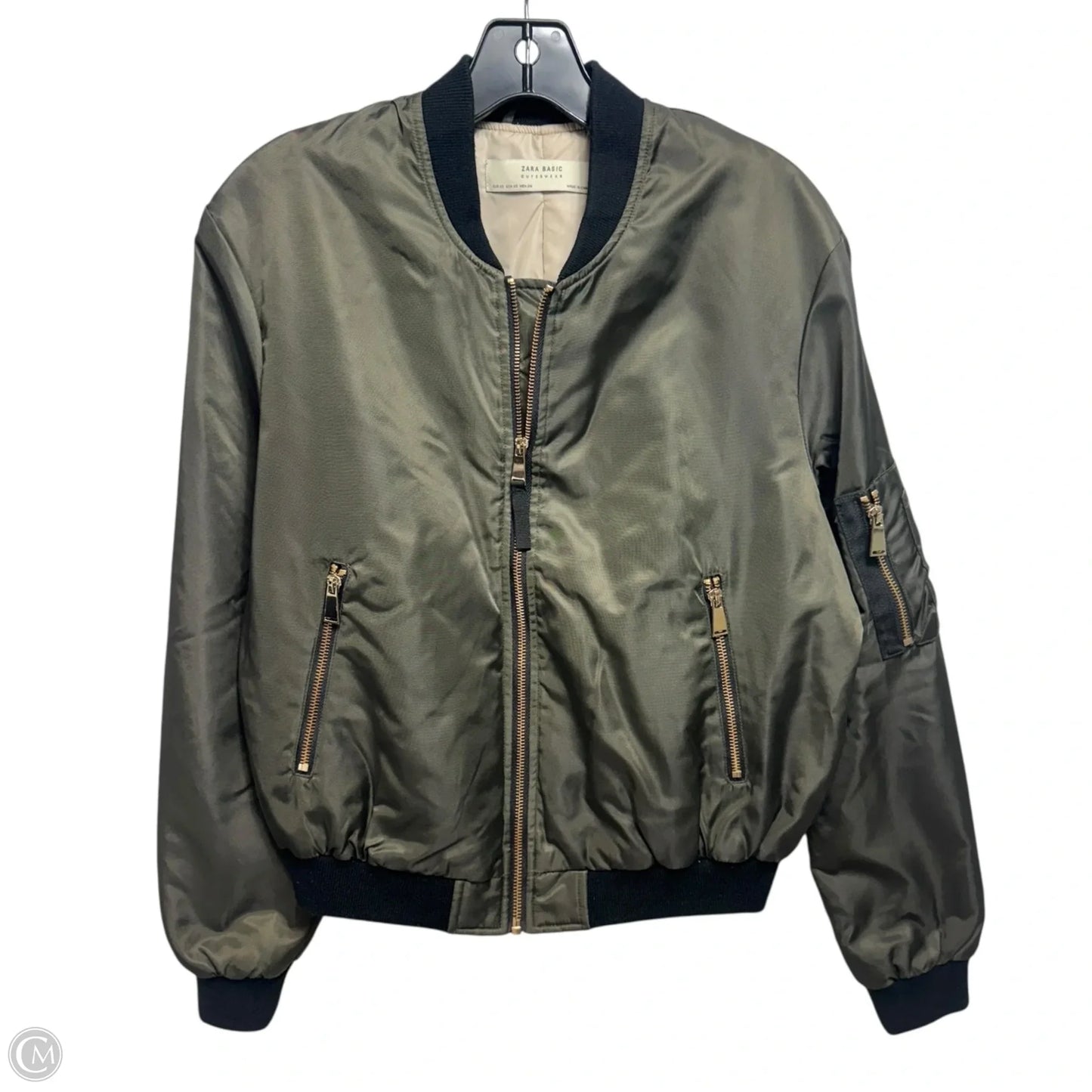 Jacket Other By Zara Basic In Green, Size: Xs