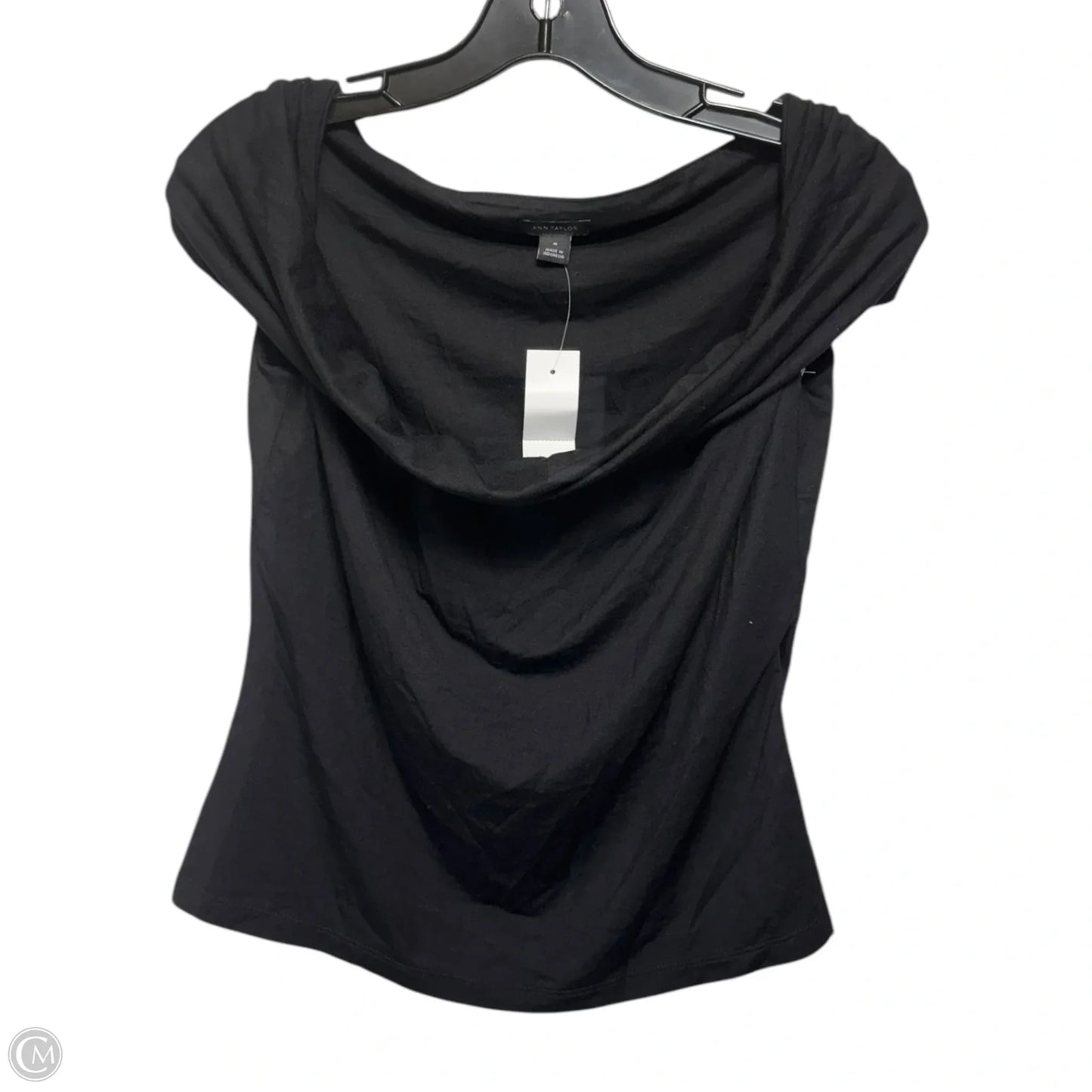 Top Sleeveless By Ann Taylor In Black, Size: M