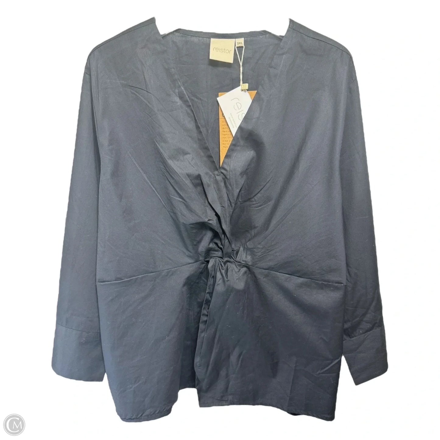 Top Long Sleeve By Reistor In Black, Size: 3x
