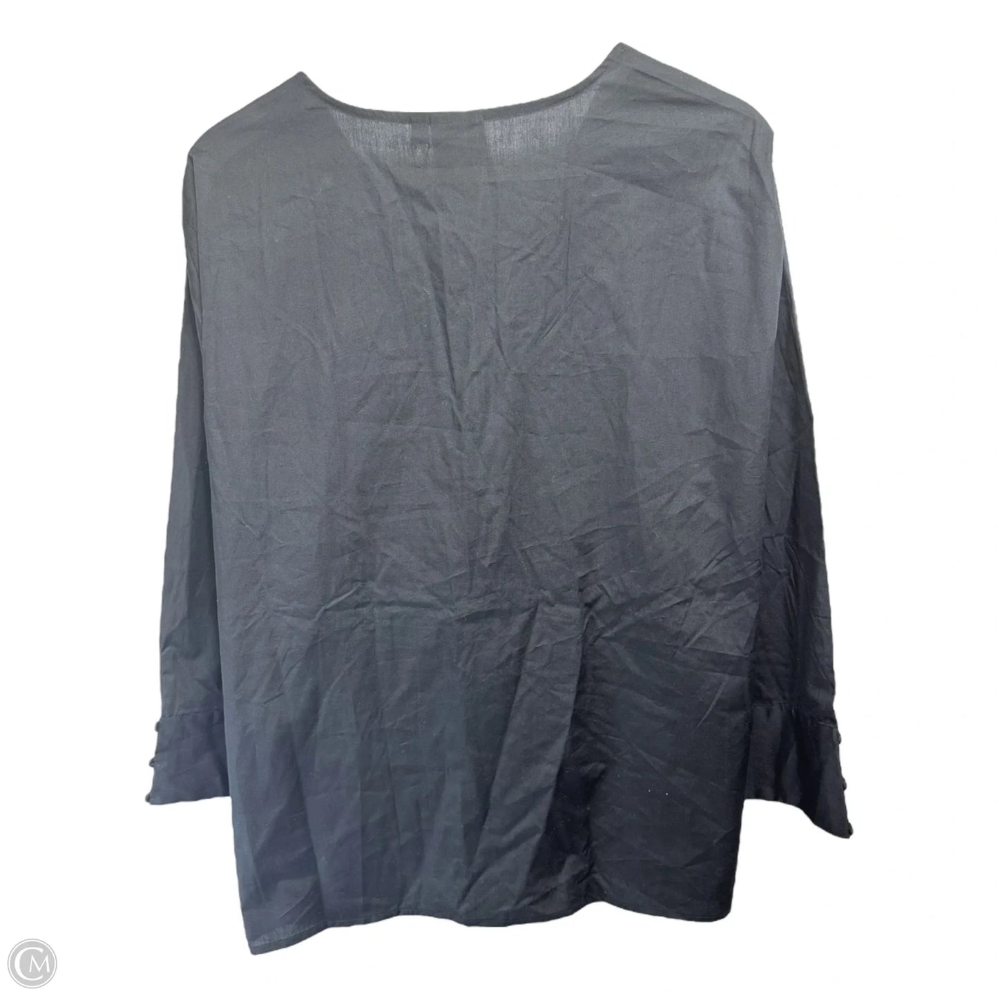 Top Long Sleeve By Reistor In Black, Size: 3x