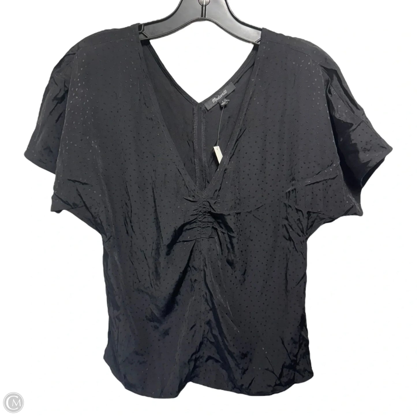 Top Short Sleeve By Madewell In Black, Size: 2