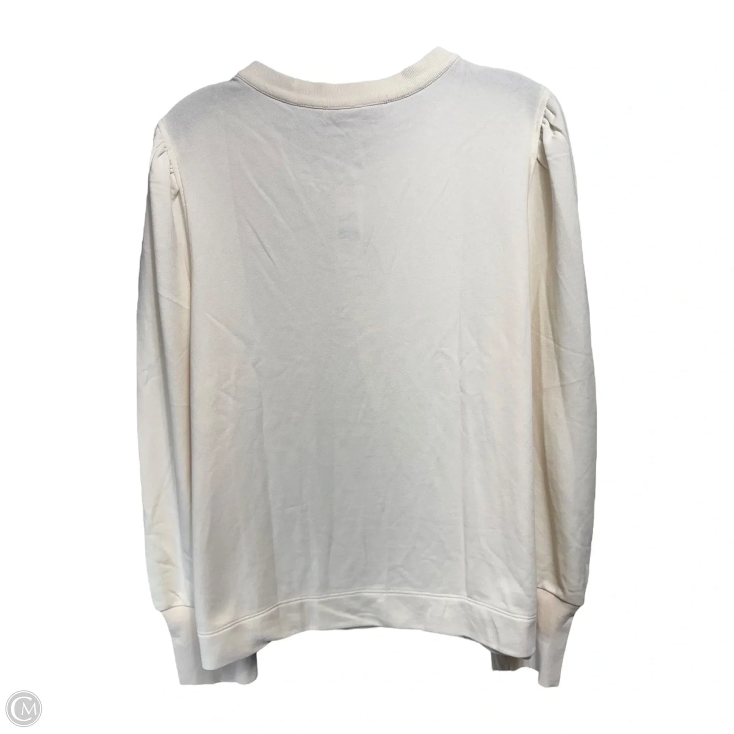 Top Long Sleeve By Loft In Cream, Size: 1x