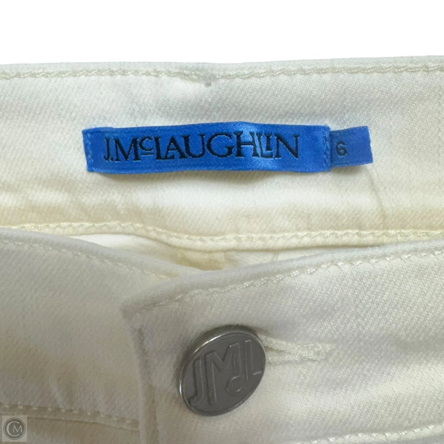 Jeans Flared By J Mclaughlin In Cream, Size: 6