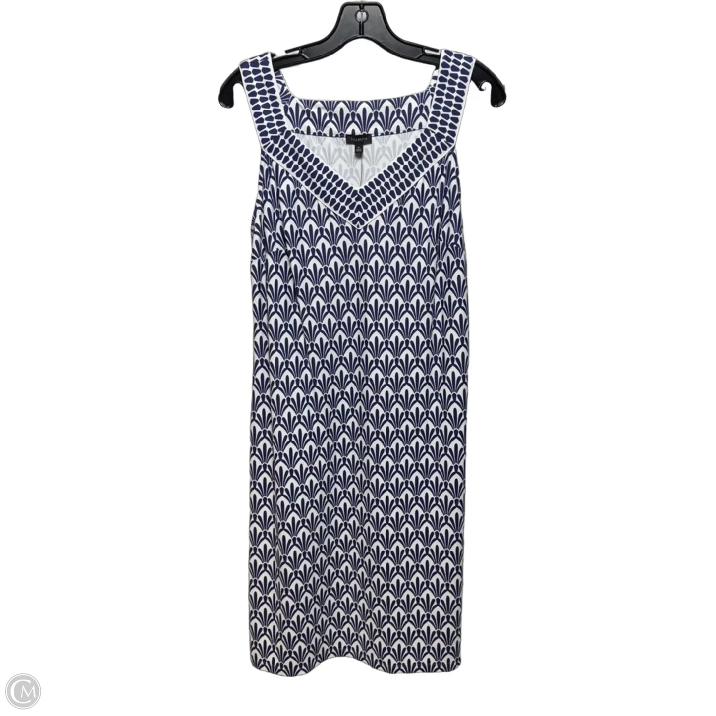 Dress Casual Short By Talbots In Blue & White, Size: M