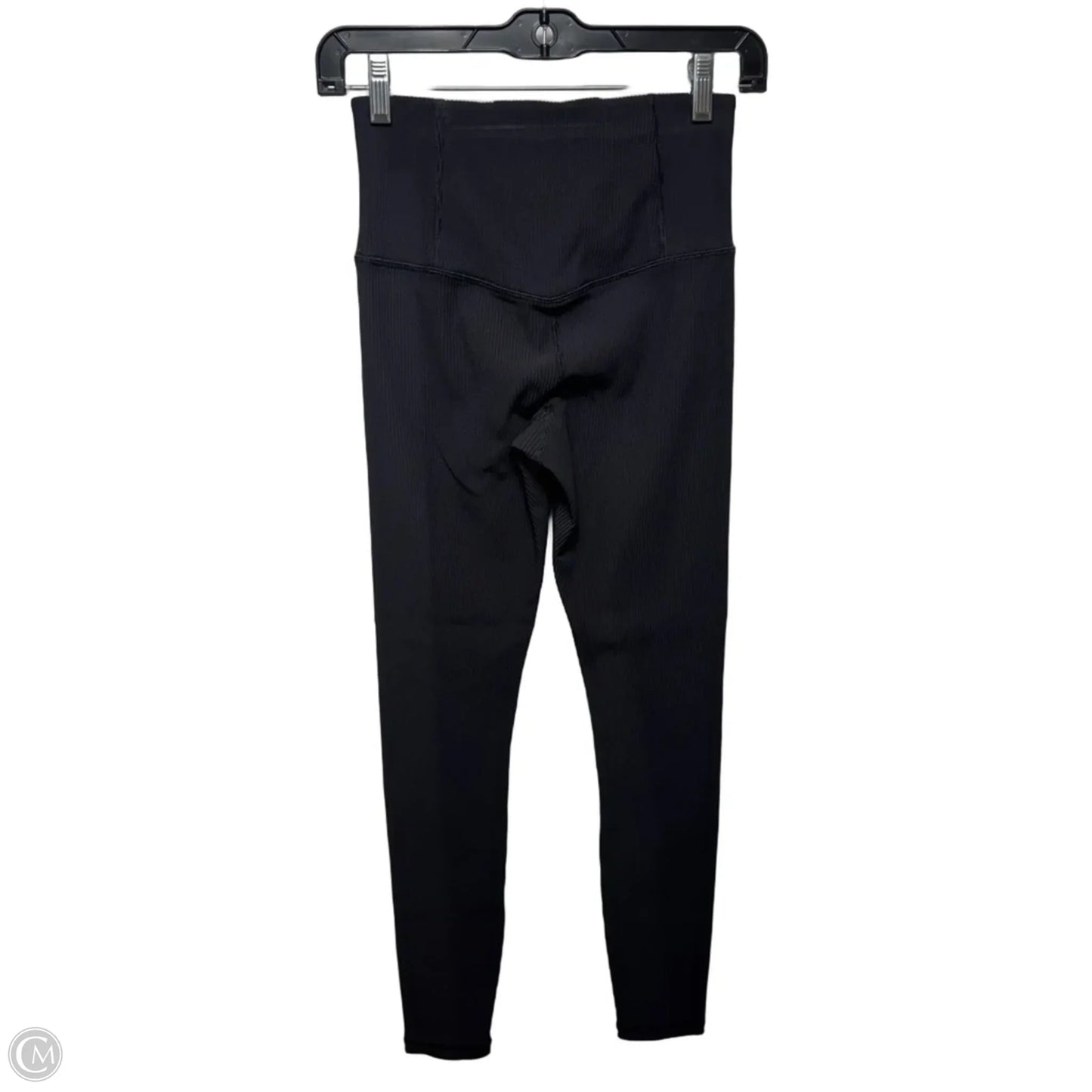 Elation Ribbed Athletic Leggings By Athleta In Black, Size: S