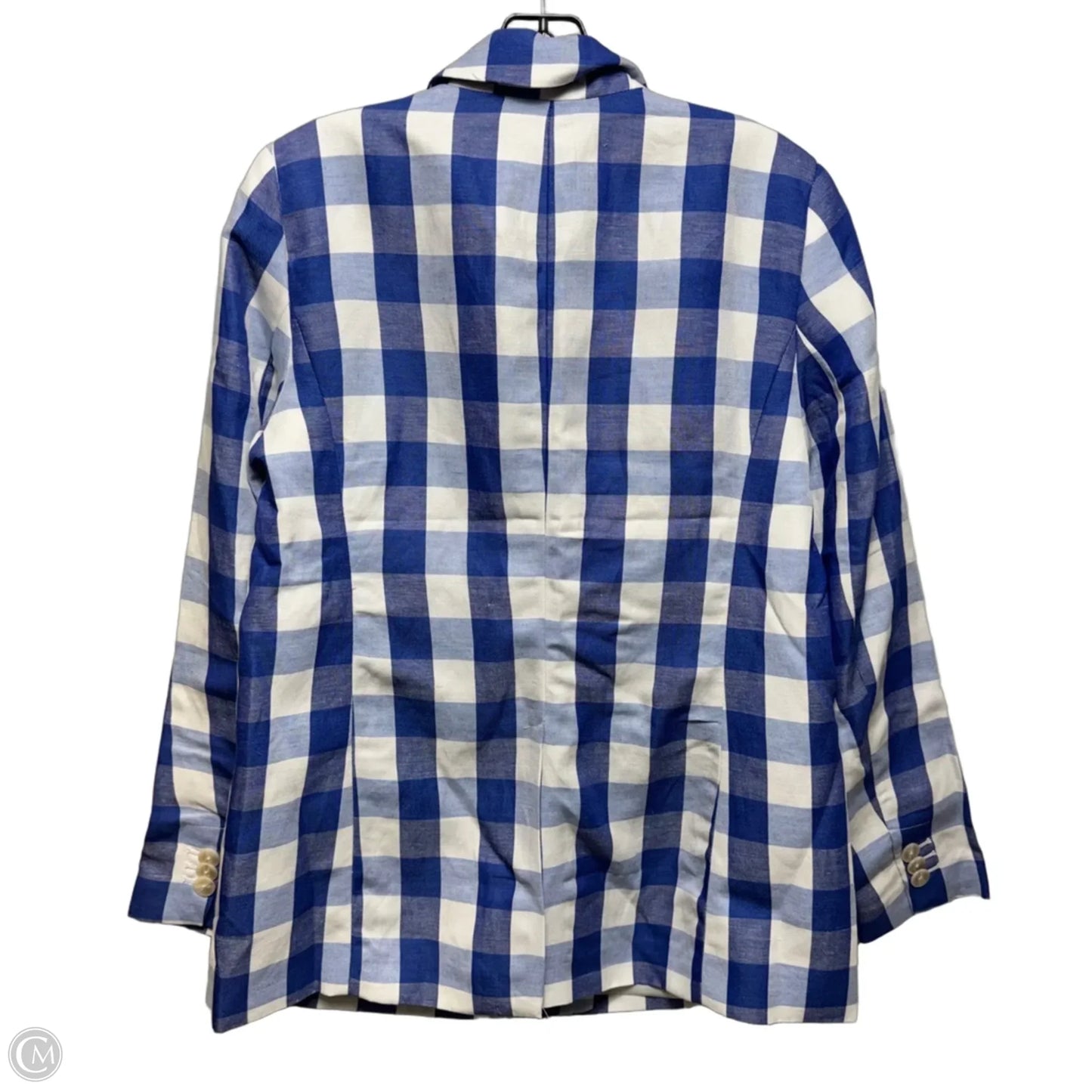 Blazer By Talbots In Checkered Pattern, Size: 6