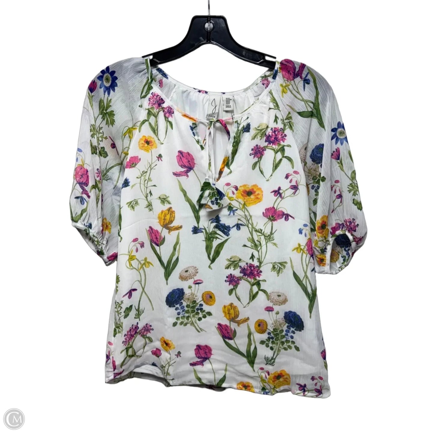 Top Short Sleeve By Joie In Floral Print, Size: Xs