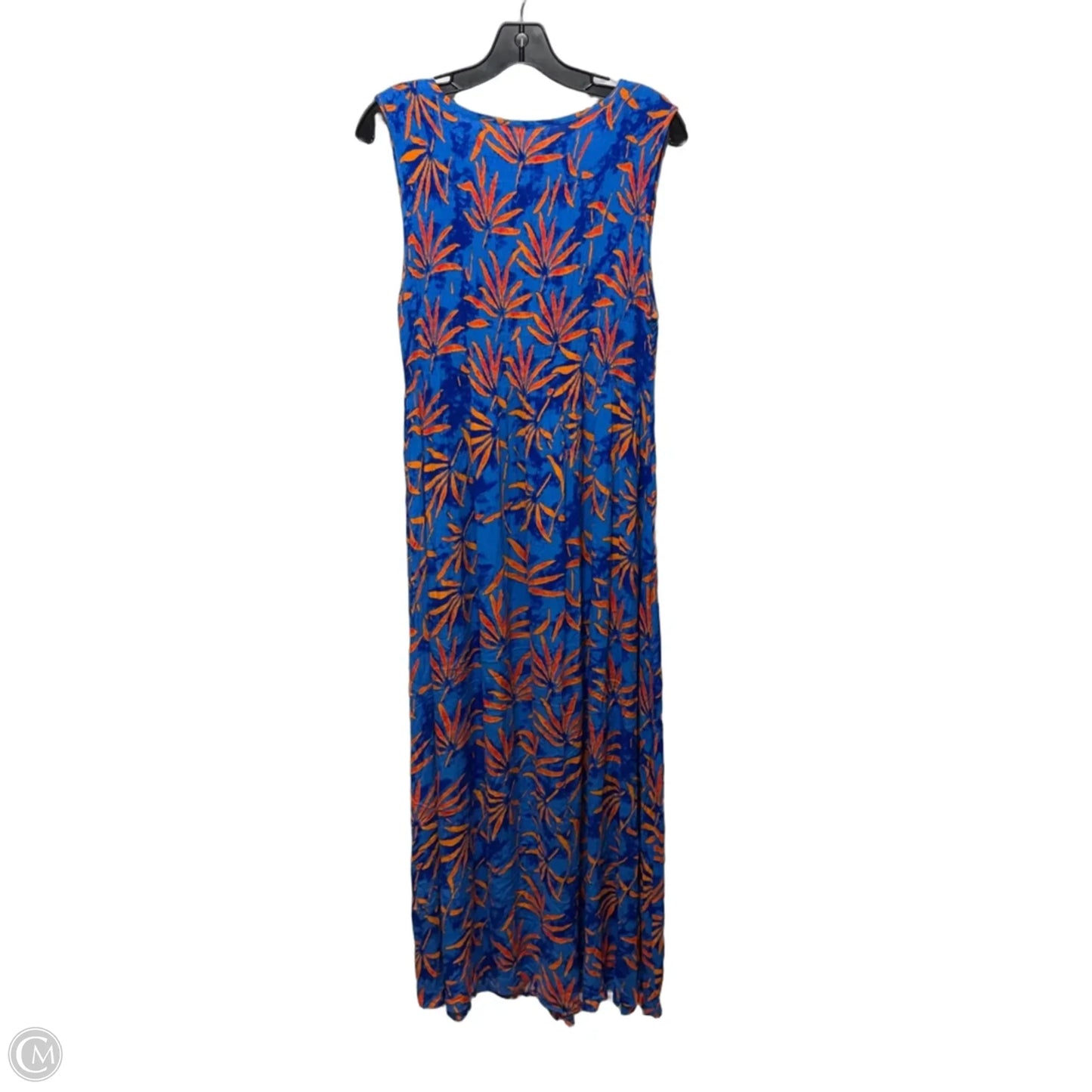 Dress Casual Maxi By Soft Surroundings In Blue and Orange, Size: Xl