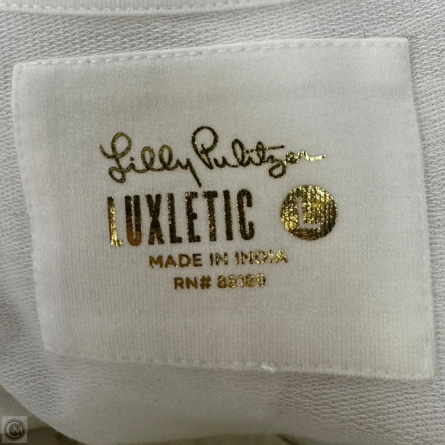 Caspian Wrap Sweater Cardigan Designer By Luxletic by Lilly Pulitzer In Resort White, Size: L