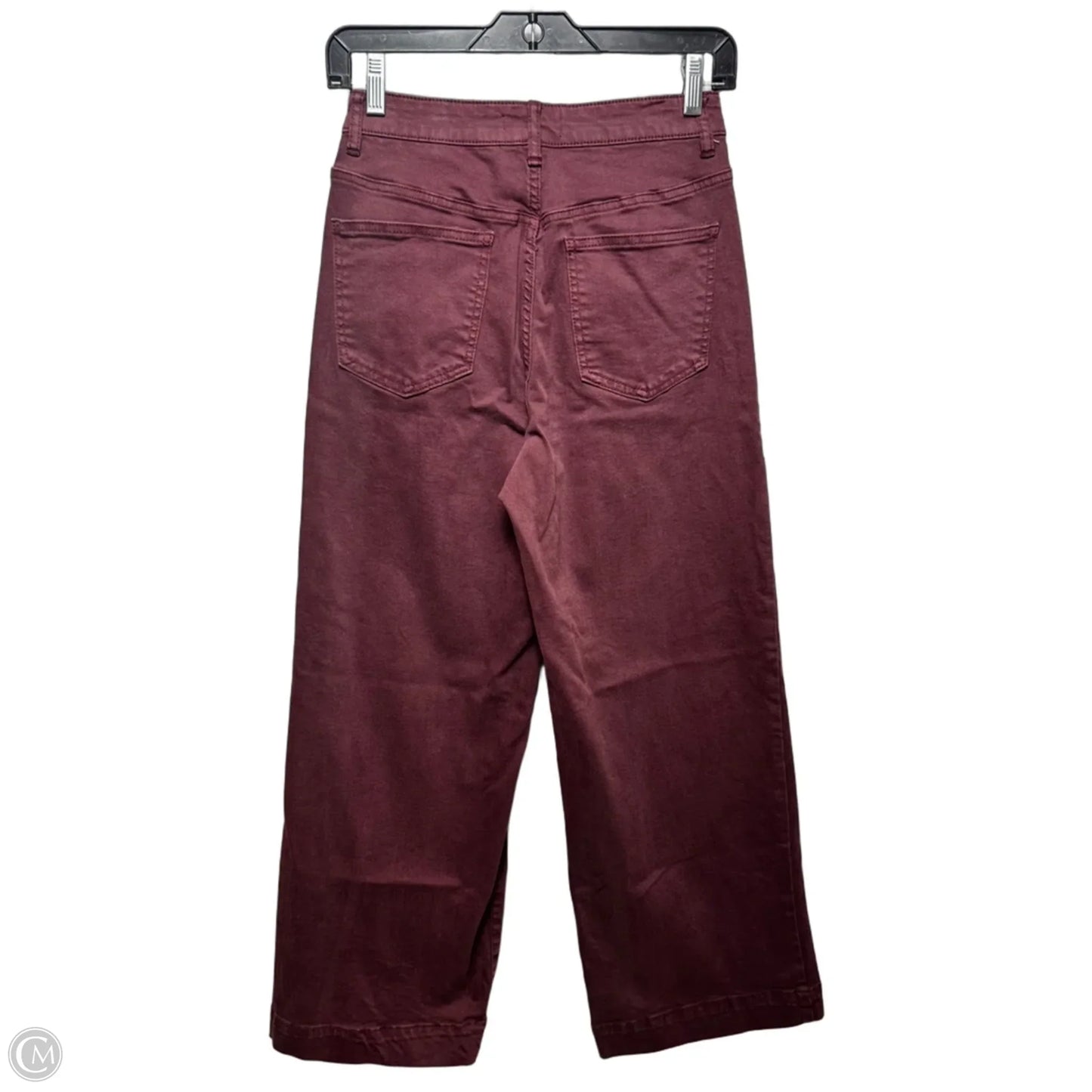 Jeans Wide Leg By Oat In Maroon, Size: 2/26