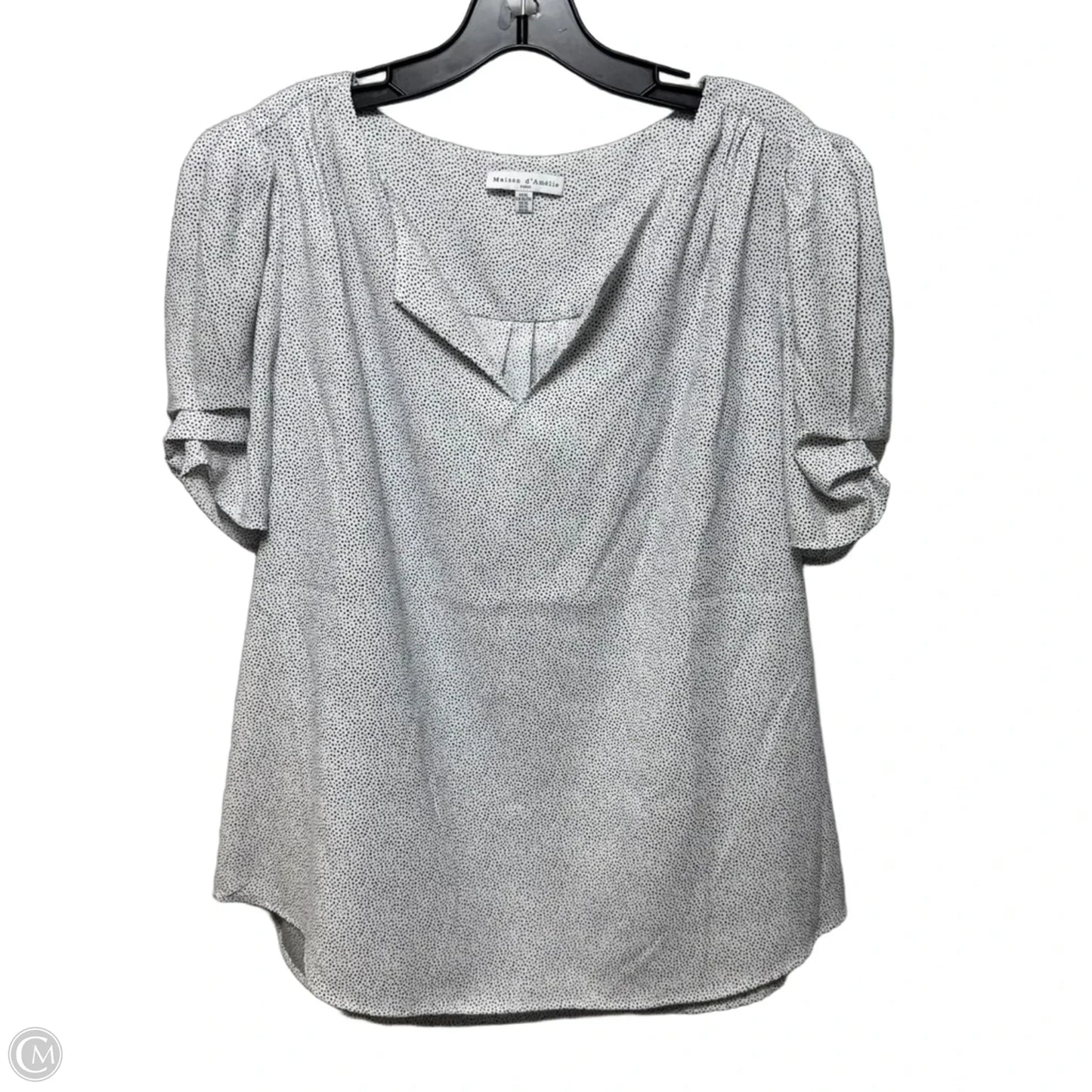 Top Short Sleeve By Maison Damelie In Polkadot Pattern, Size: Xl