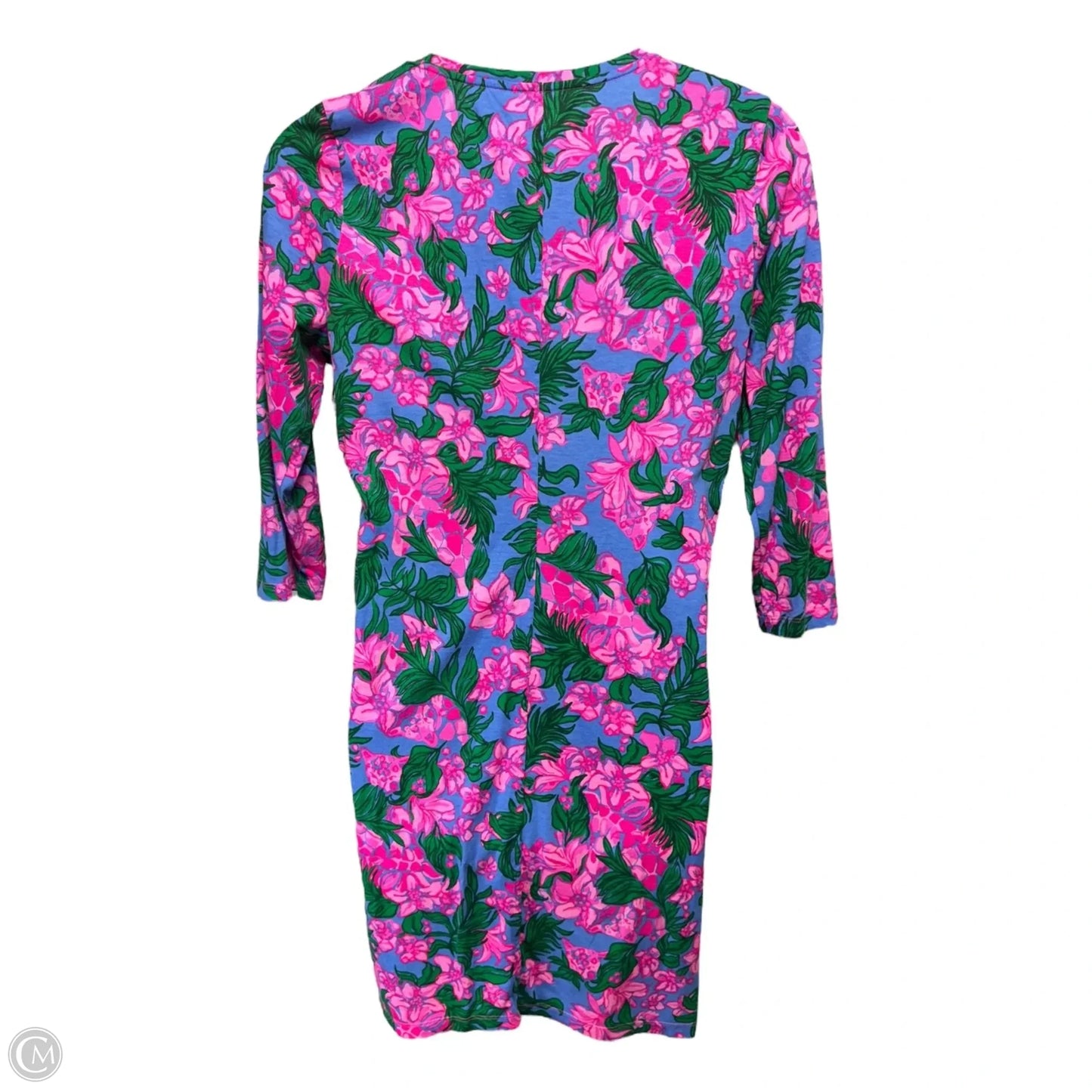Tessa Dress Designer By Lilly Pulitzer In Cerise Pink Safari Sunset, Size: L