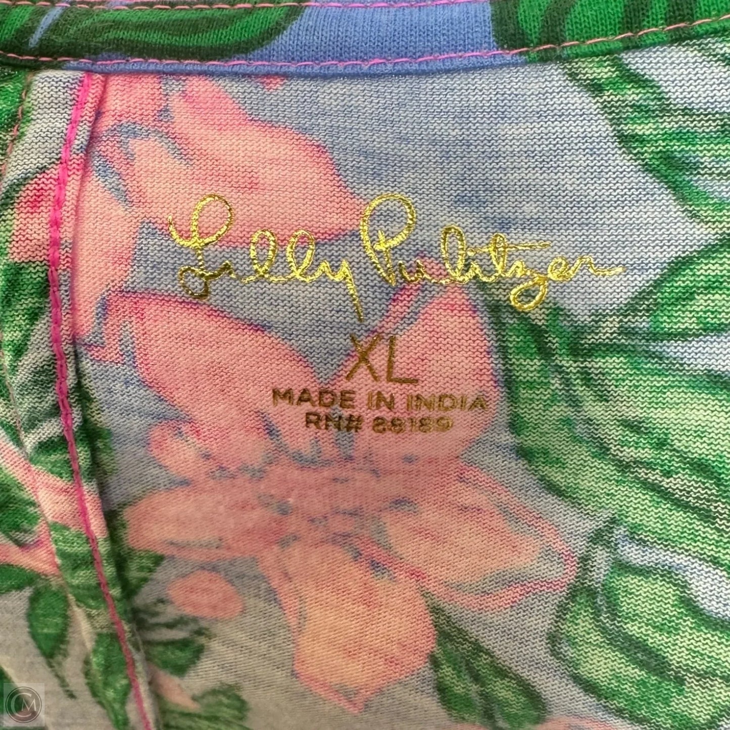 Tessa Dress Designer By Lilly Pulitzer In Cerise Pink Safari Sunset, Size: L