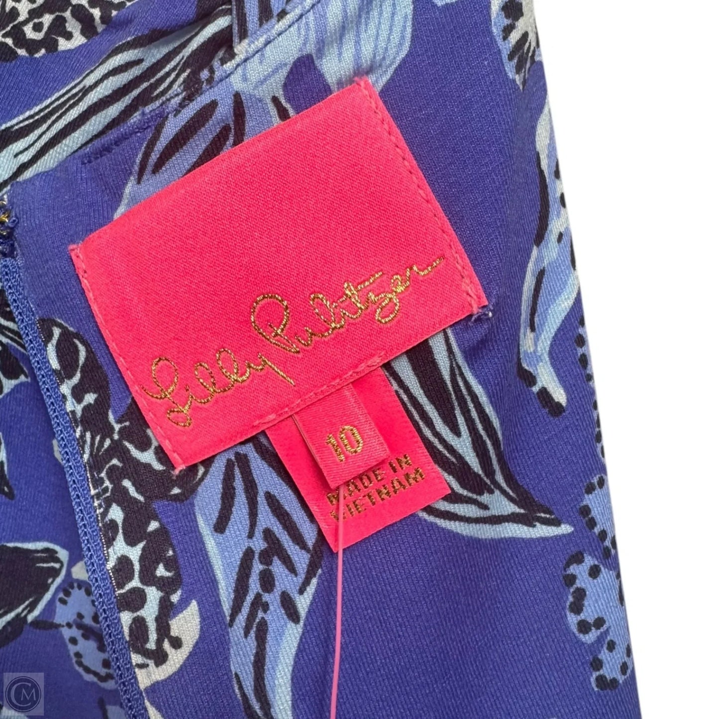 Claudia Twist-Front Midi Dress Designer By Lilly Pulitzer In Blue, Size: 10