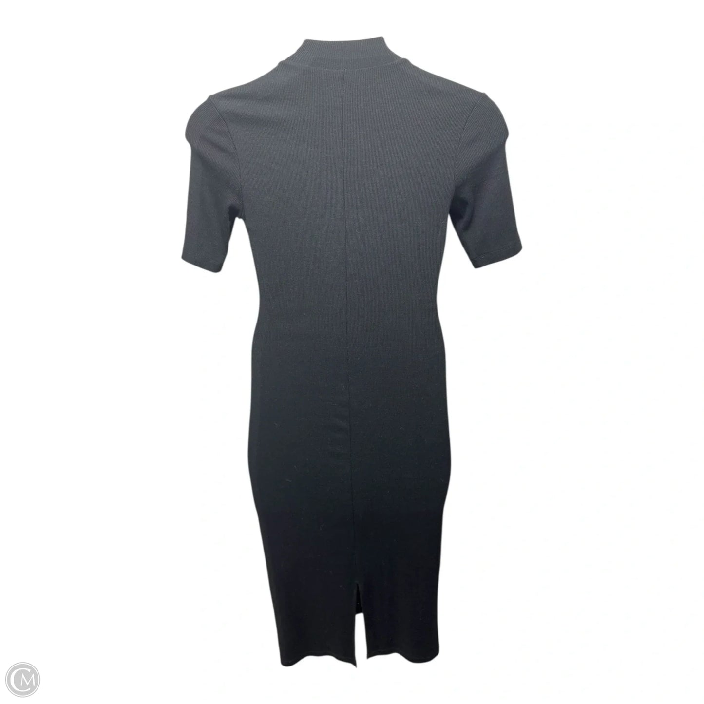 Lexi Rib Mock Neck Midi Dress By Marine Layer In Black, Size: M