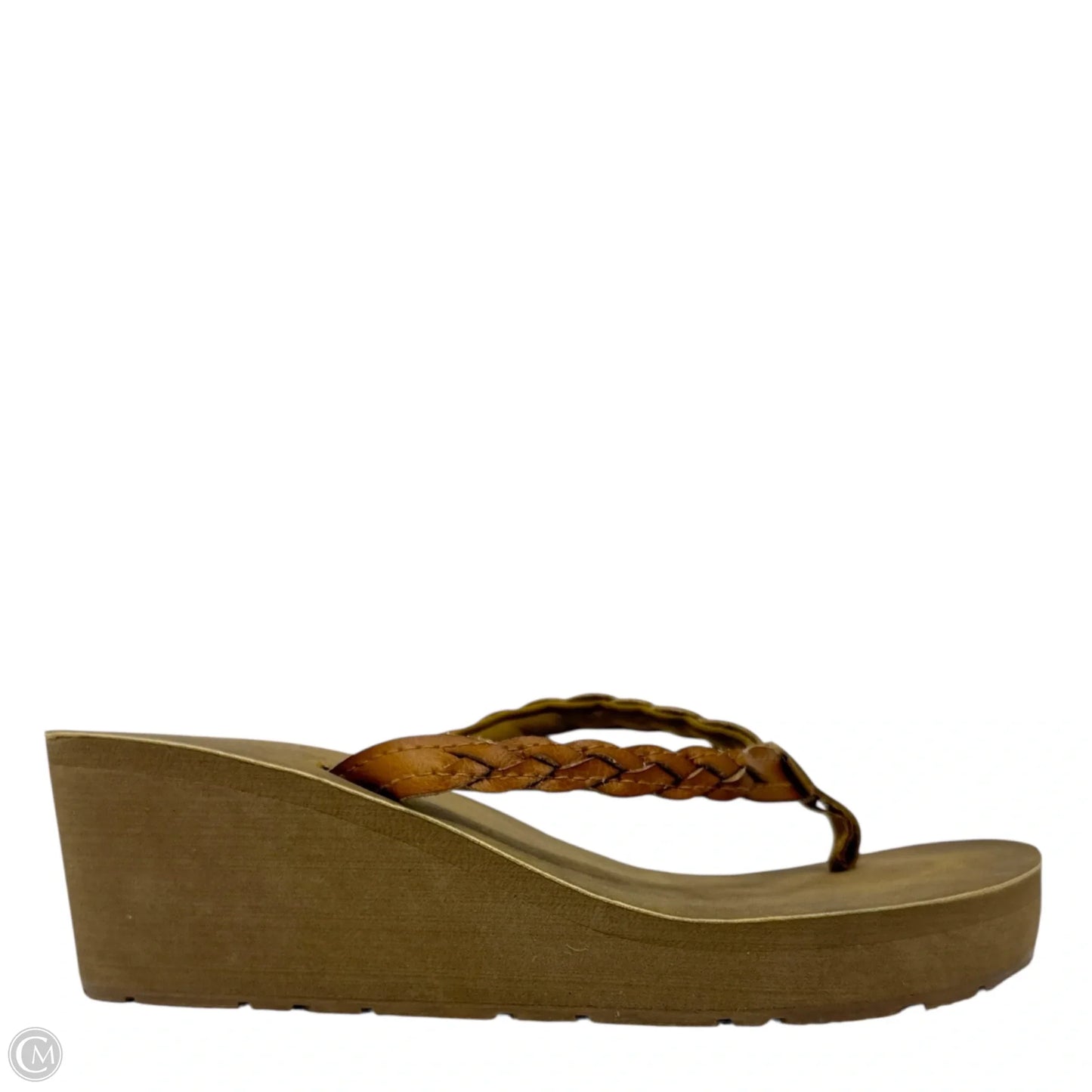 Jess Wedge Platform Sandals By Flojos In Tan, Size: 8