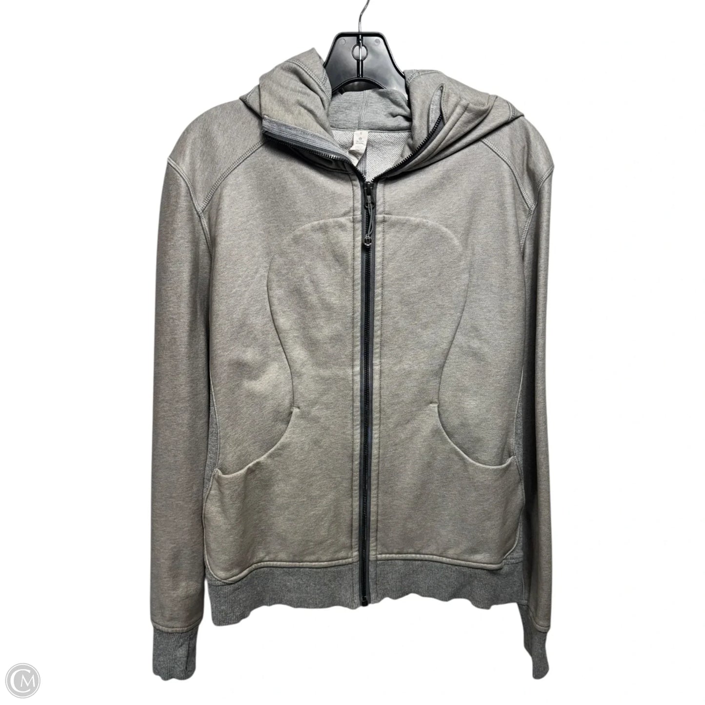 On The Daily Hoodie PU Coated By Lululemon In Heathered Medium Grey, Size: 8