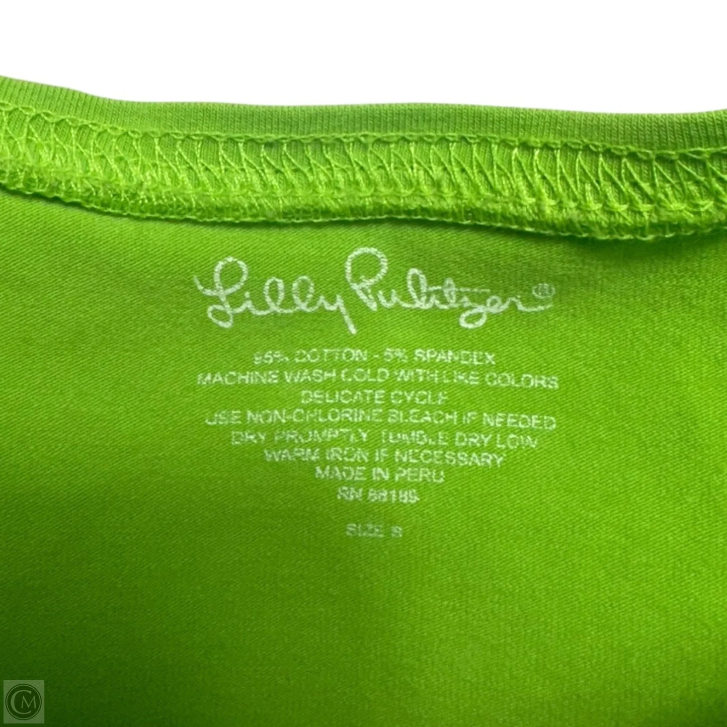 Halee Tank Top Designer By Lilly Pulitzer In Green, Size: S