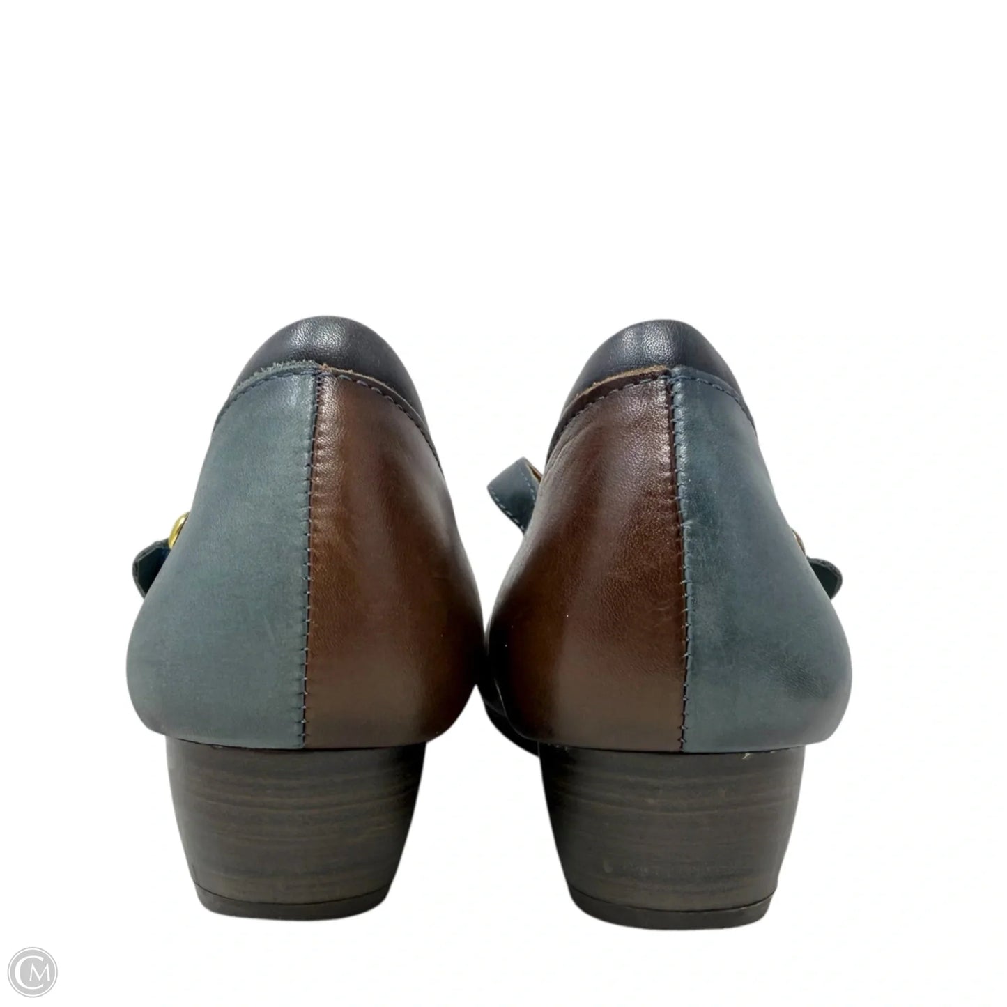 Gandia Arcilla Leather Mary Jane’s By Pikolinos In Blue & Brown, Size: 9