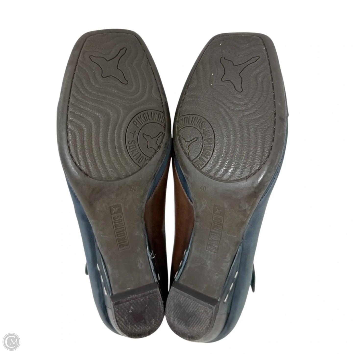 Gandia Arcilla Leather Mary Jane’s By Pikolinos In Blue & Brown, Size: 9