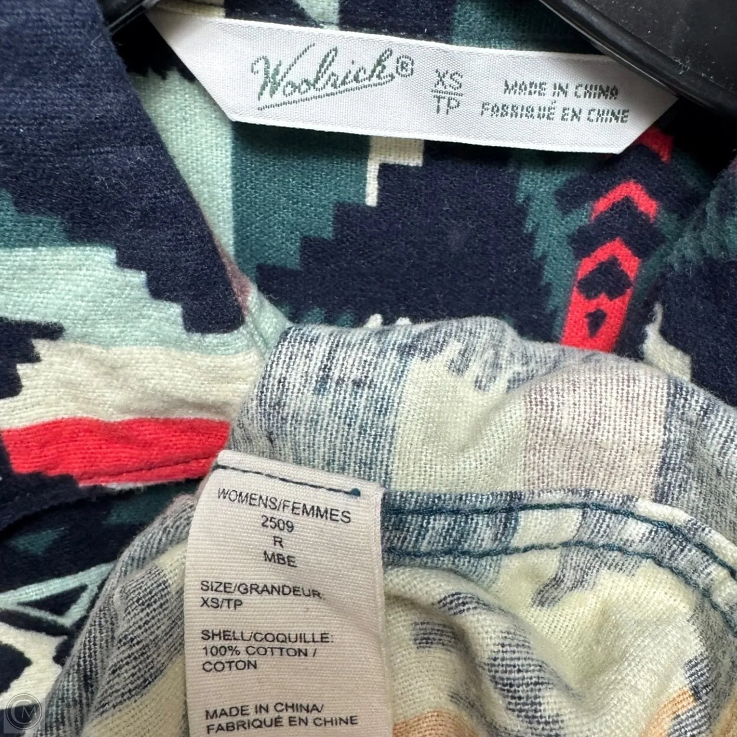 Top Long Sleeve By Woolrich In Multi-colored, Size: Xs