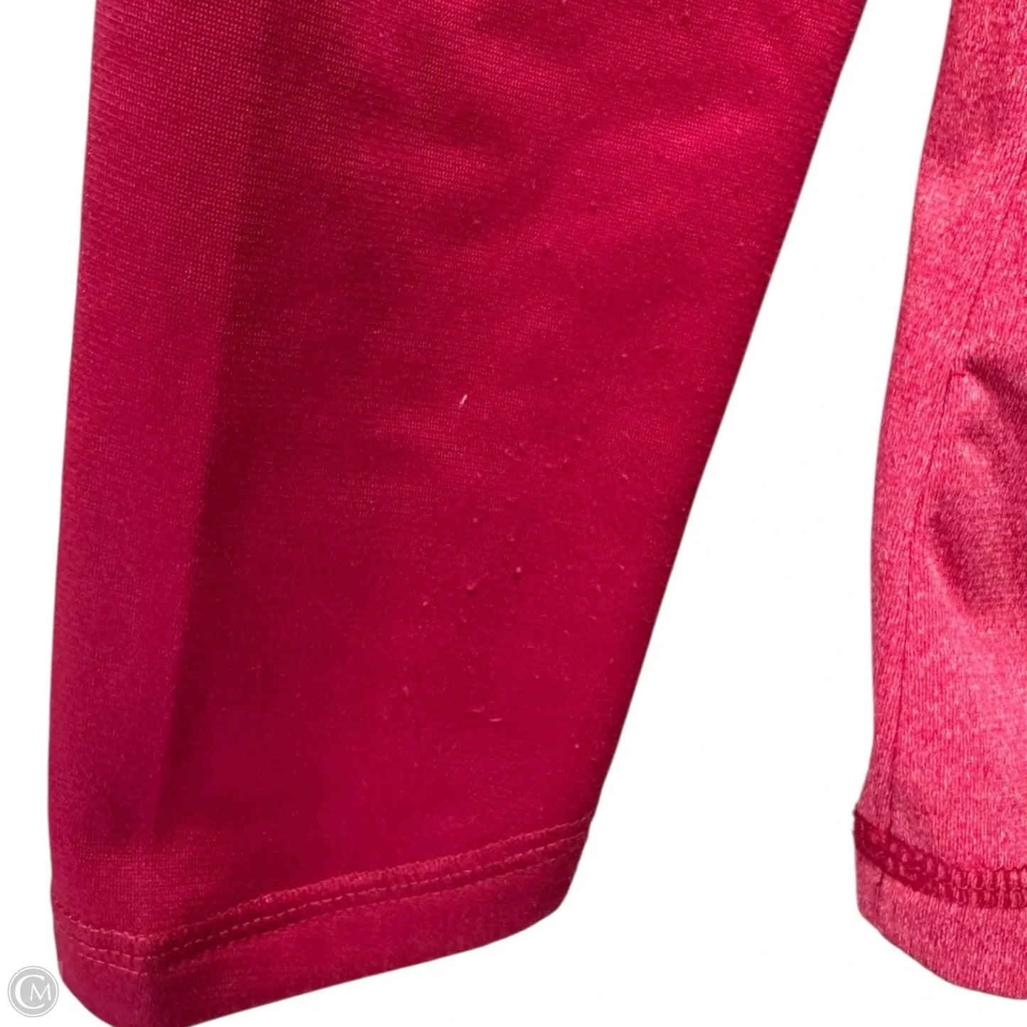 Athletic Top Long Sleeve Collar By The North Face In Pink, Size: M