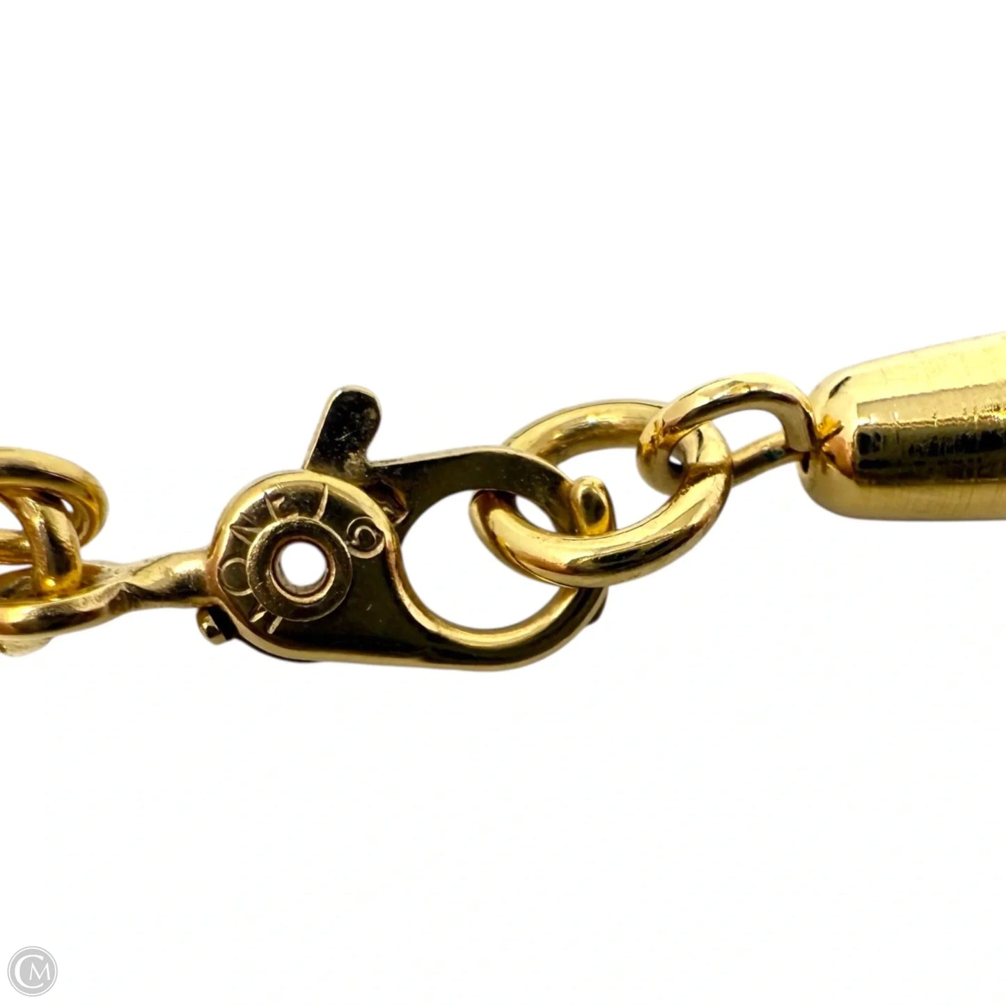 Gold Tone Chain Necklace By Monet